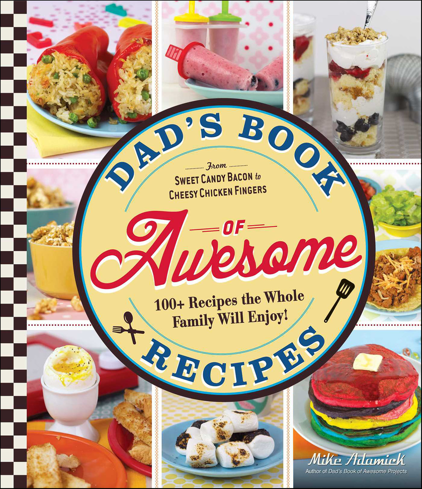 This image is the cover for the book Dad's Book of Awesome Recipes