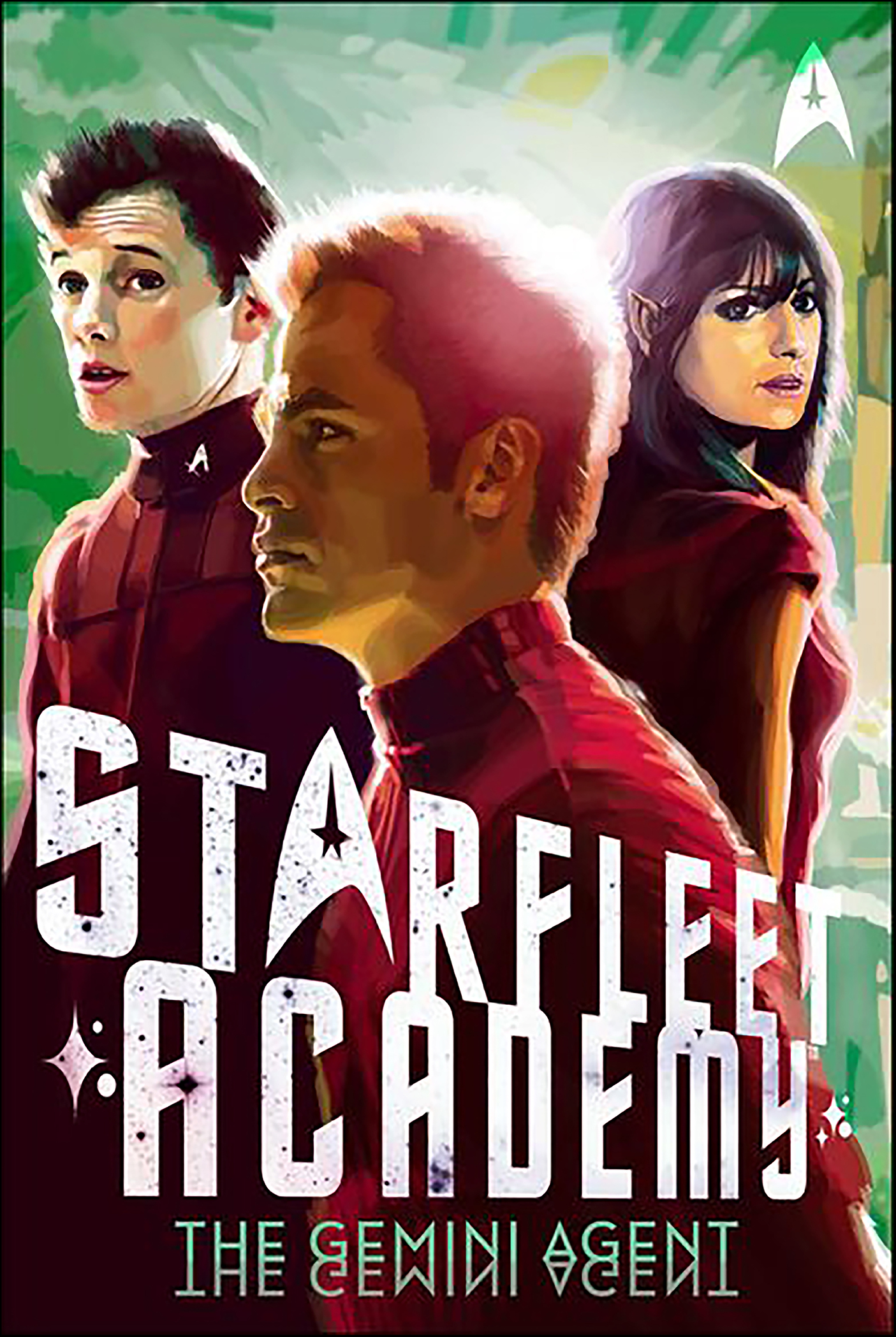 This image is the cover for the book Gemini Agent, Star Trek: Starfleet Academy