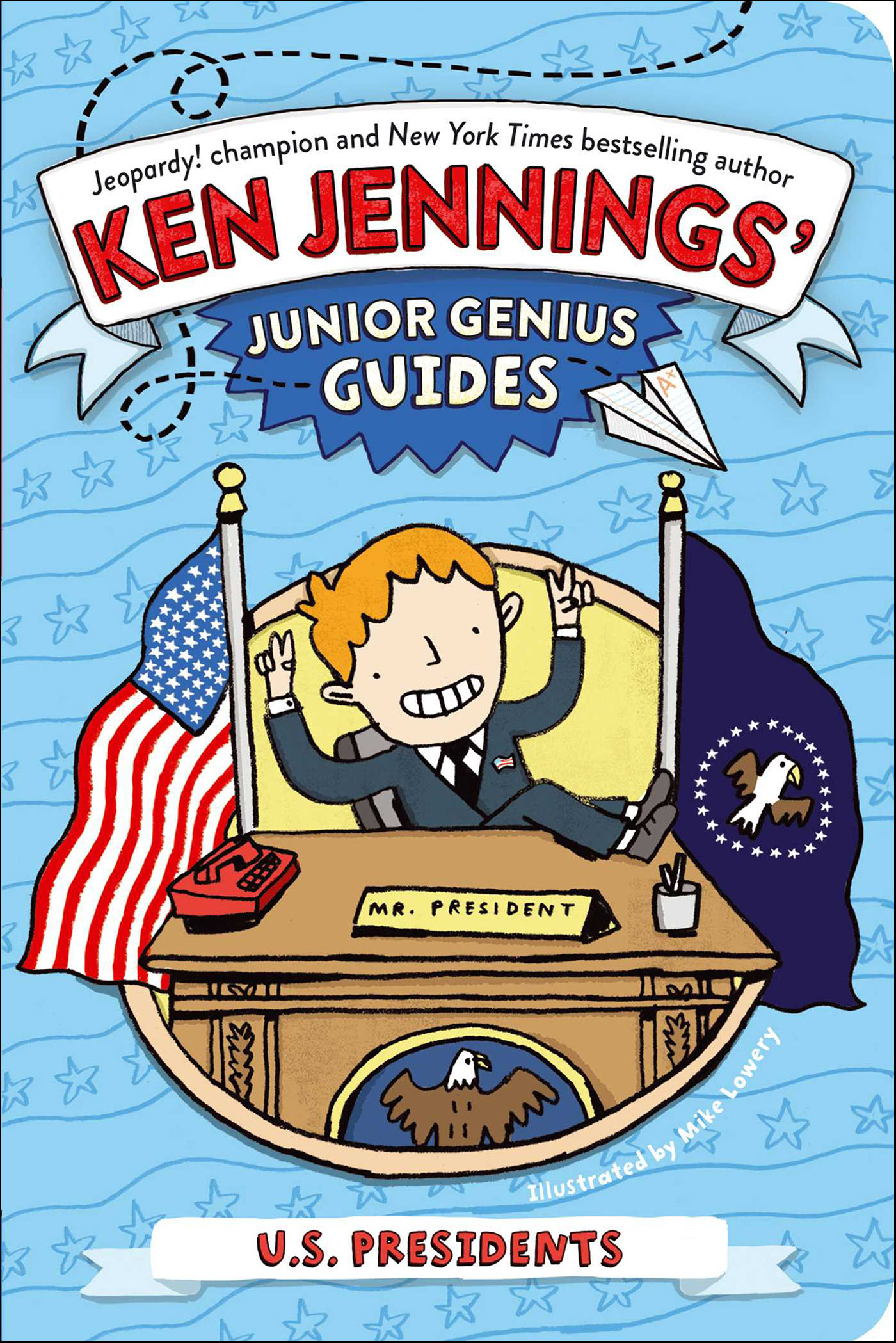 This image is the cover for the book U.S. Presidents, Ken Jennings' Junior Genius Guides