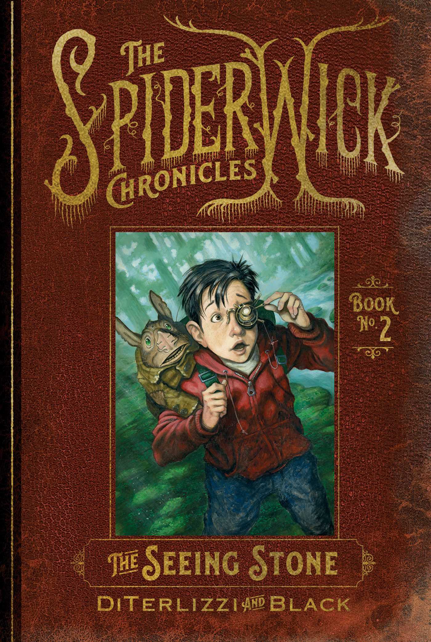 This image is the cover for the book Seeing Stone, The Spiderwick Chronicles