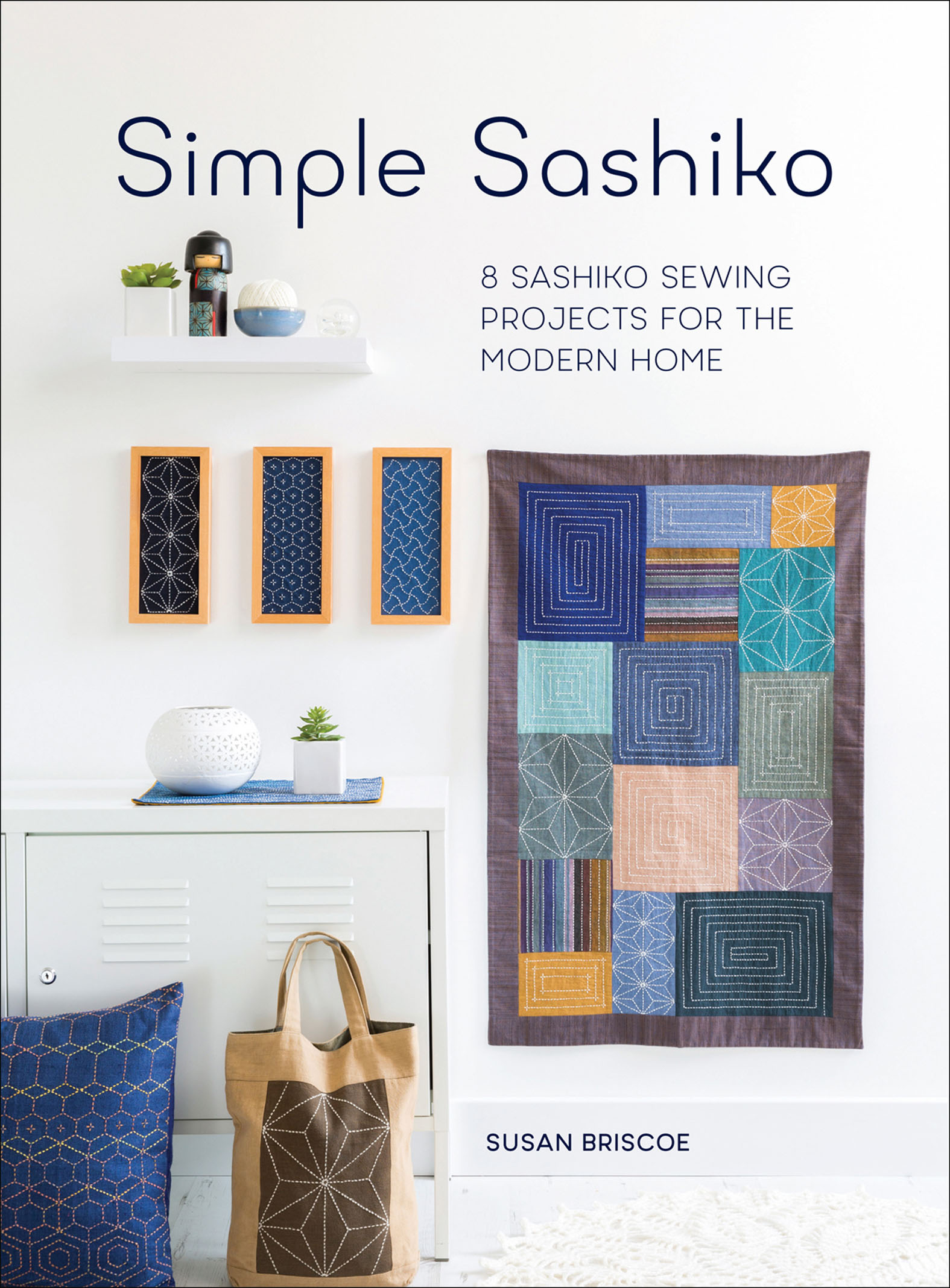 This image is the cover for the book Simple Sashiko