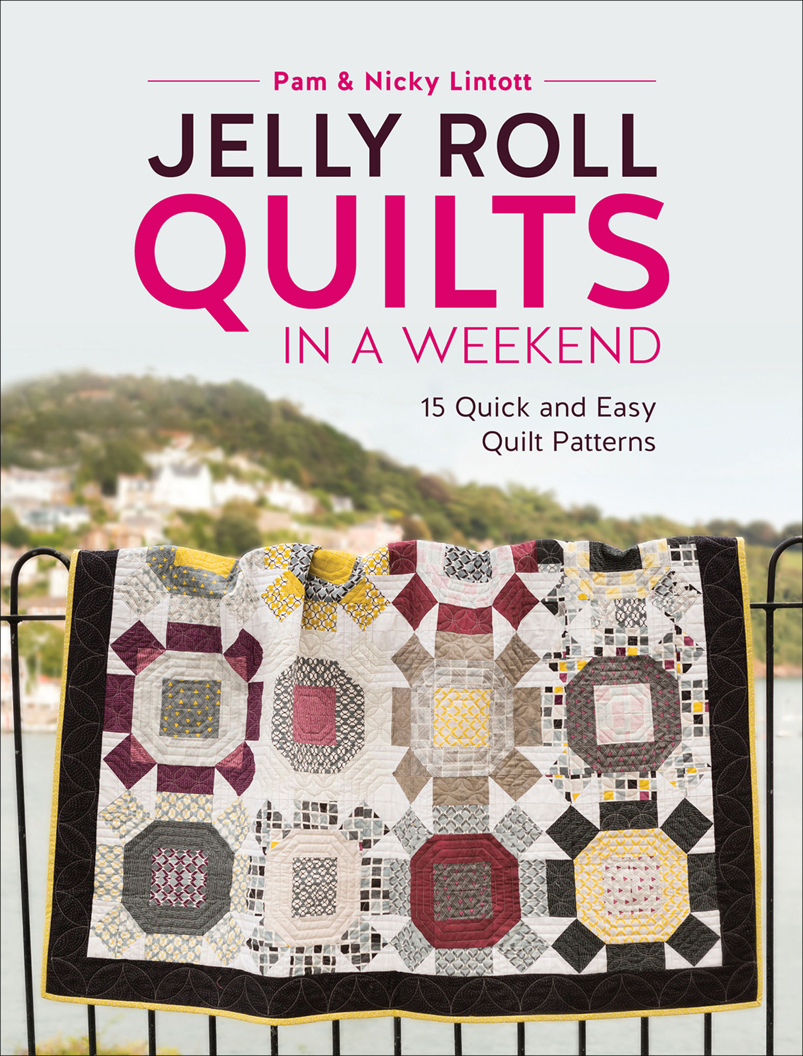 This image is the cover for the book Jelly Roll Quilts in a Weekend