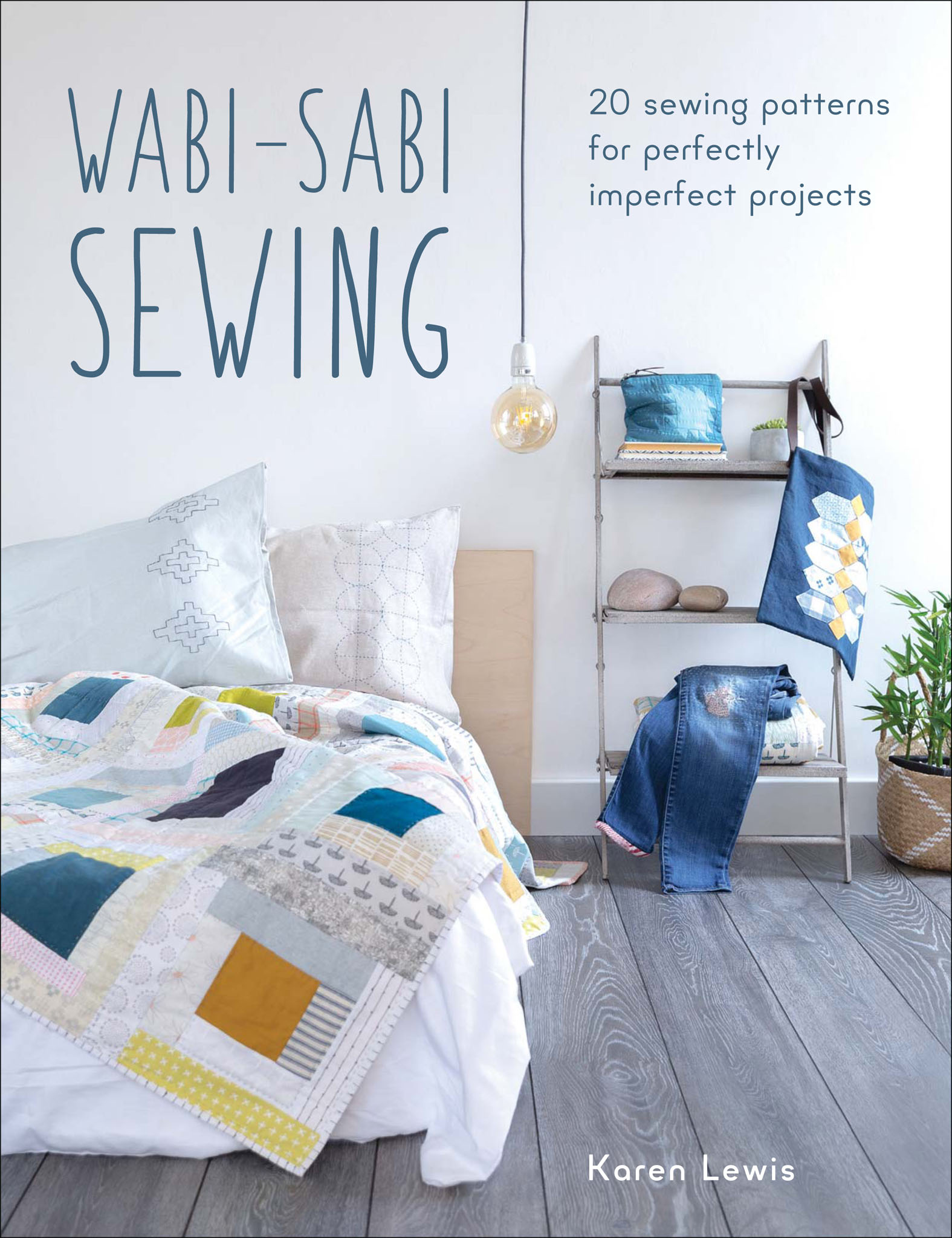 This image is the cover for the book Wabi-Sabi Sewing