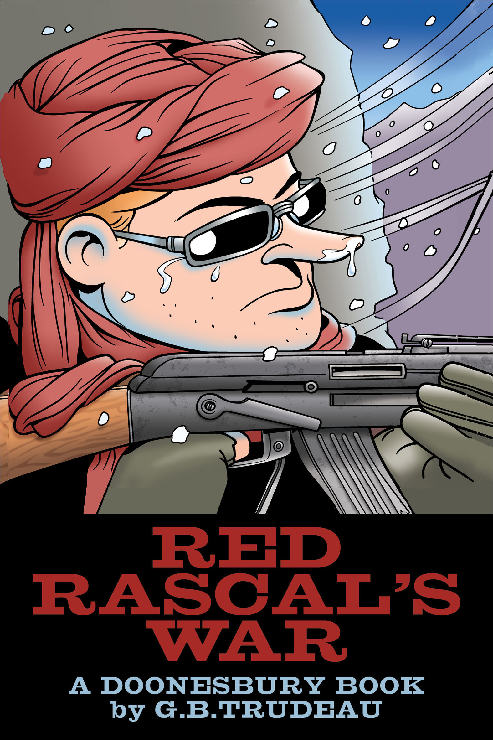 This image is the cover for the book Red Rascal's War, Doonesbury