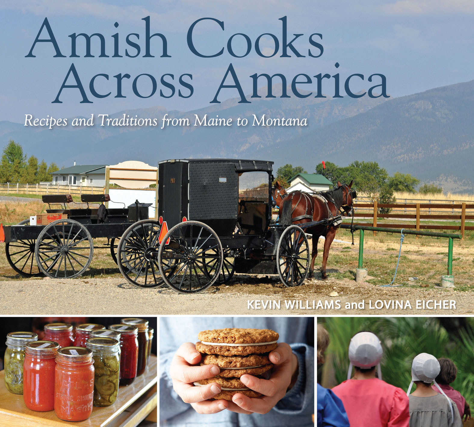 This image is the cover for the book Amish Cooks Across America
