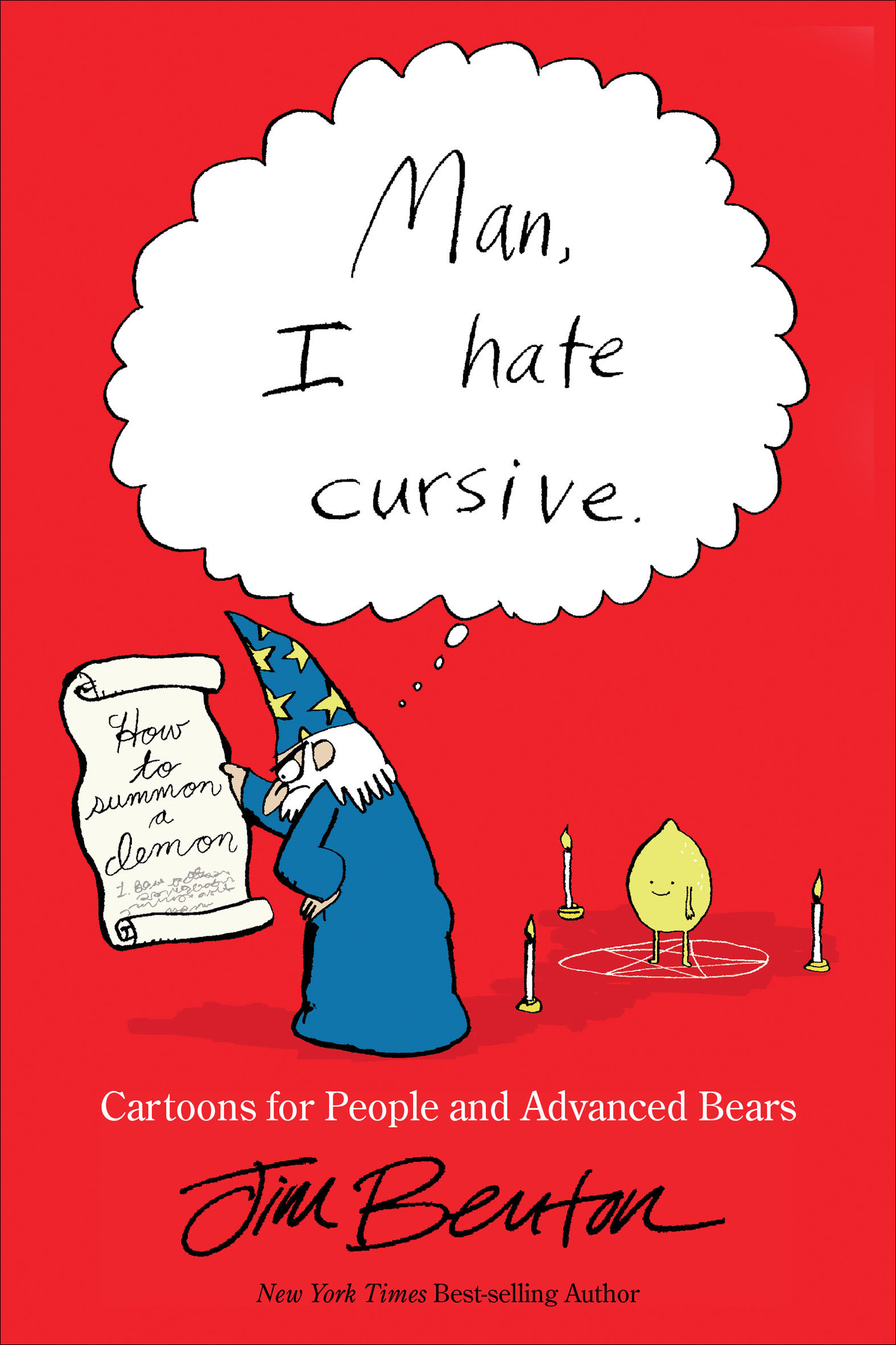 This image is the cover for the book Man, I Hate Cursive