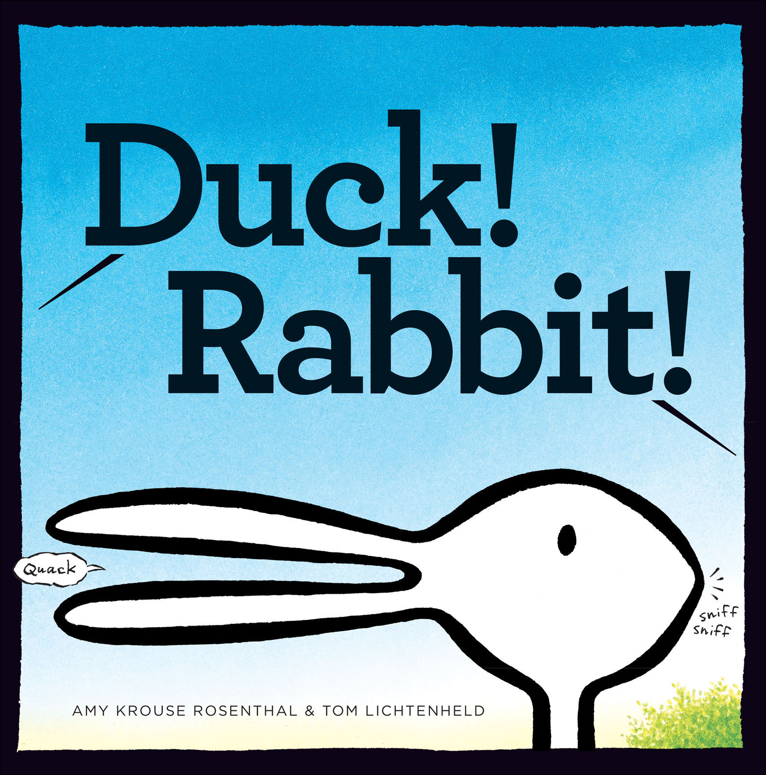This image is the cover for the book Duck! Rabbit!