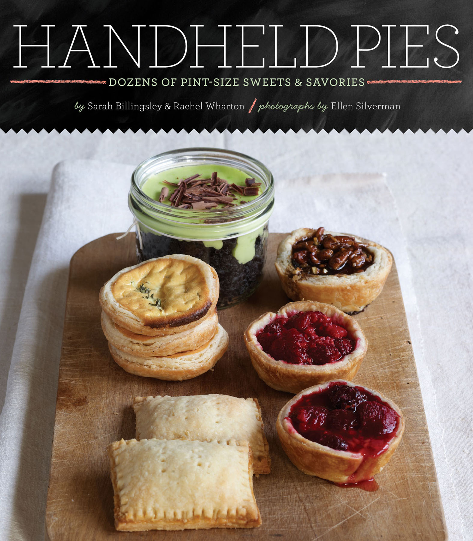 This image is the cover for the book Handheld Pies
