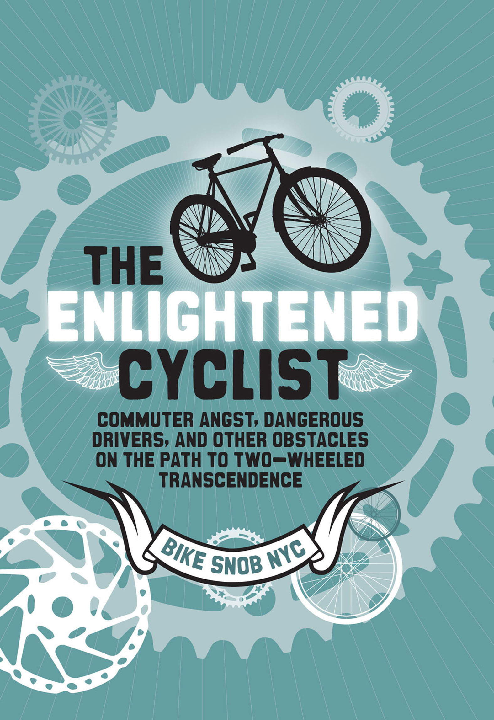 This image is the cover for the book Enlightened Cyclist