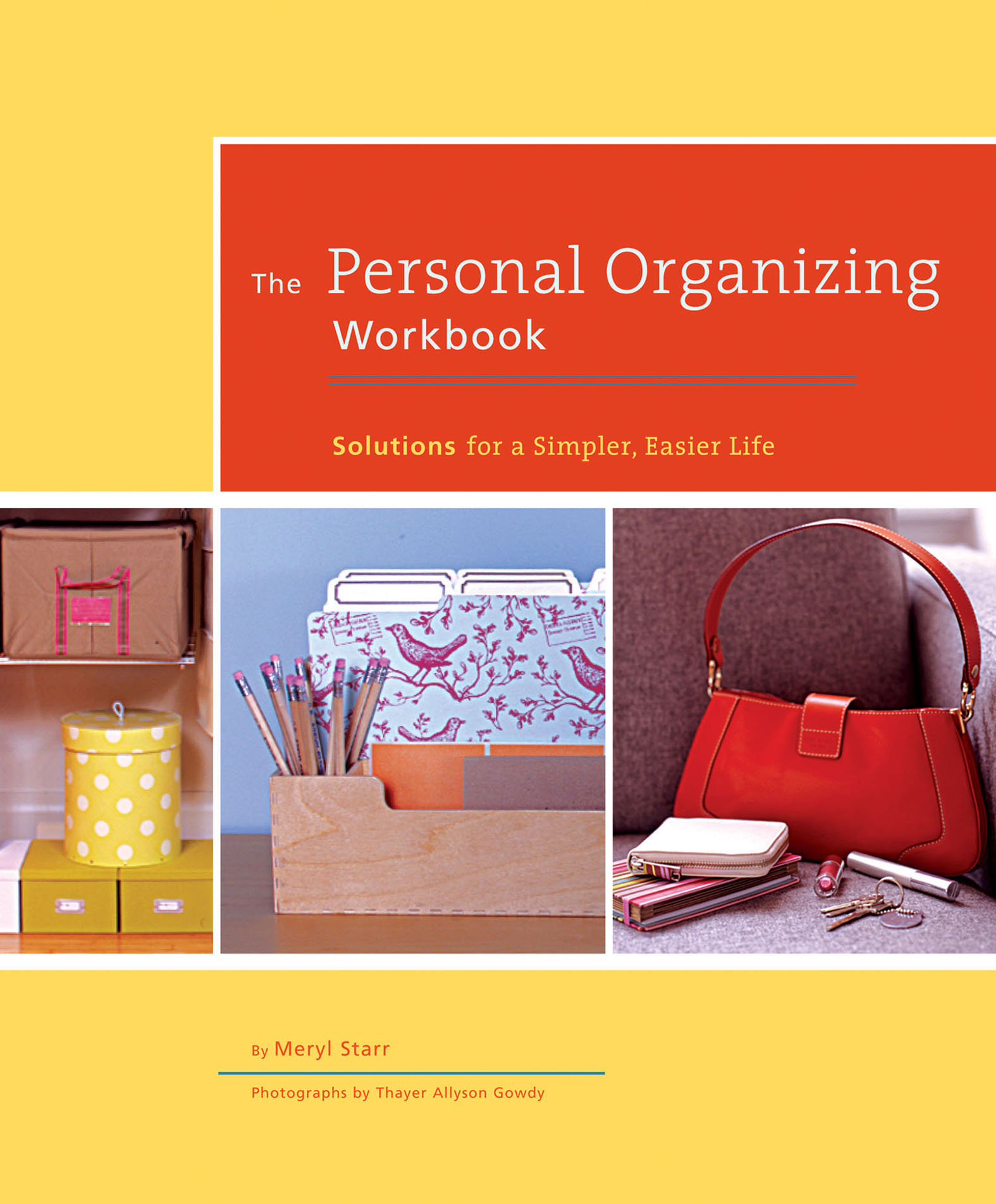 This image is the cover for the book Personal Organizing Workbook
