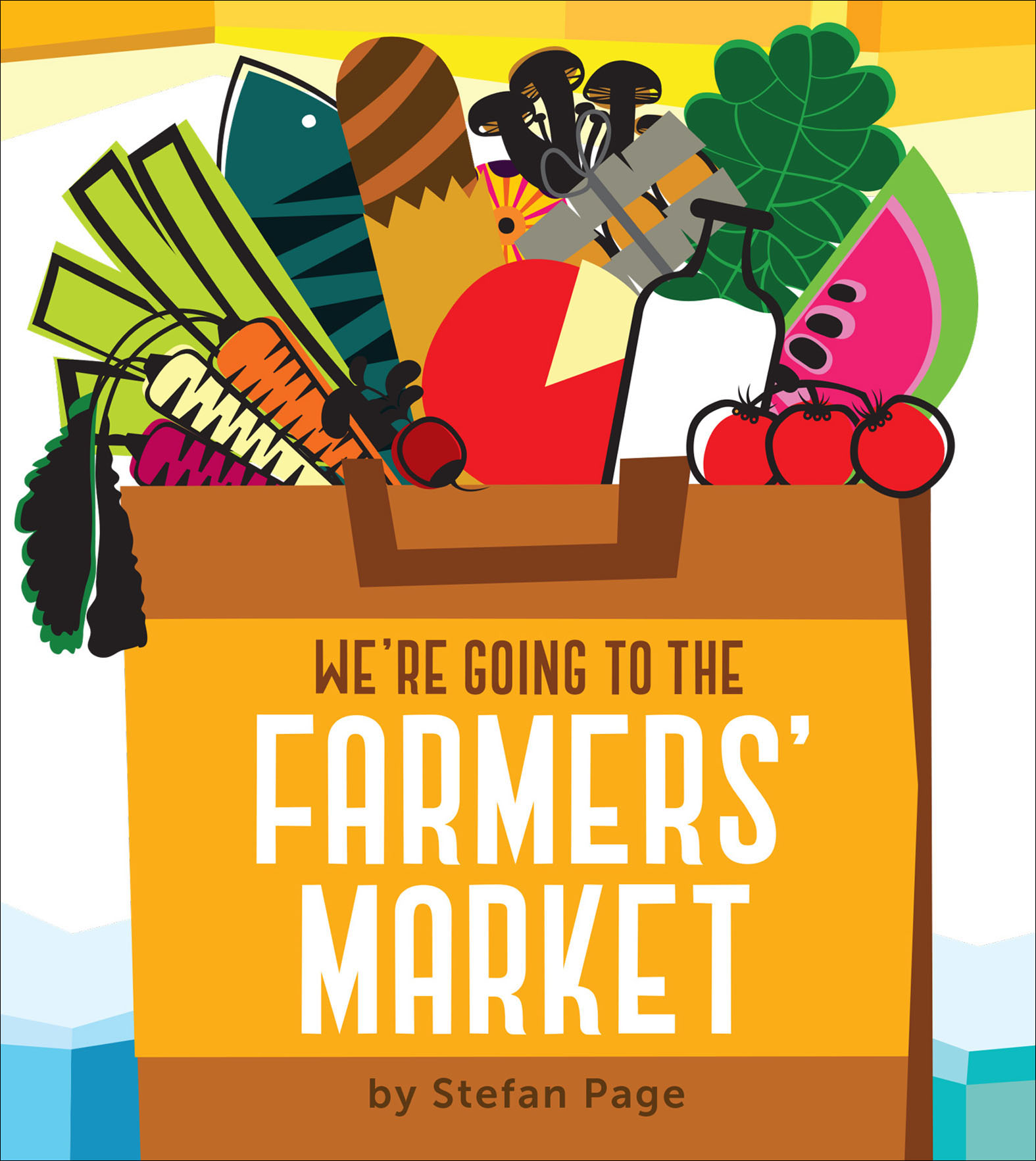 This image is the cover for the book We're Going to the Farmers' Market