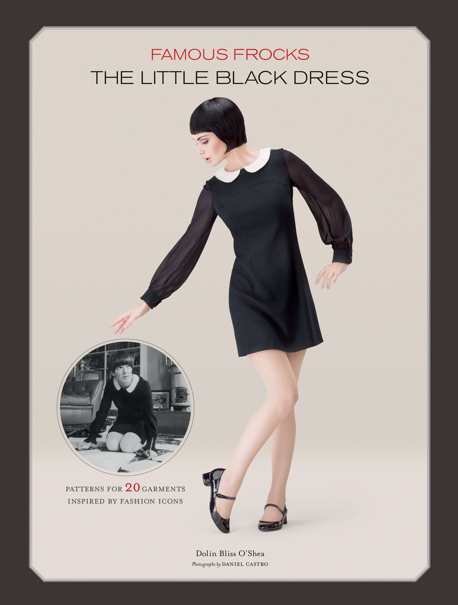 This image is the cover for the book Famous Frocks: The Little Black Dress