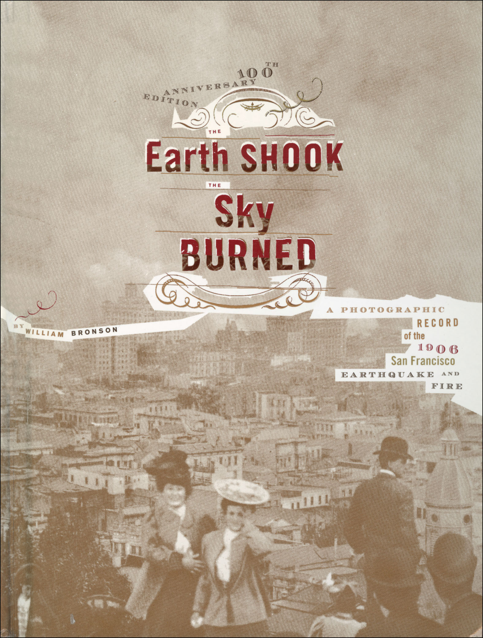This image is the cover for the book Earth Shook, the Sky Burned