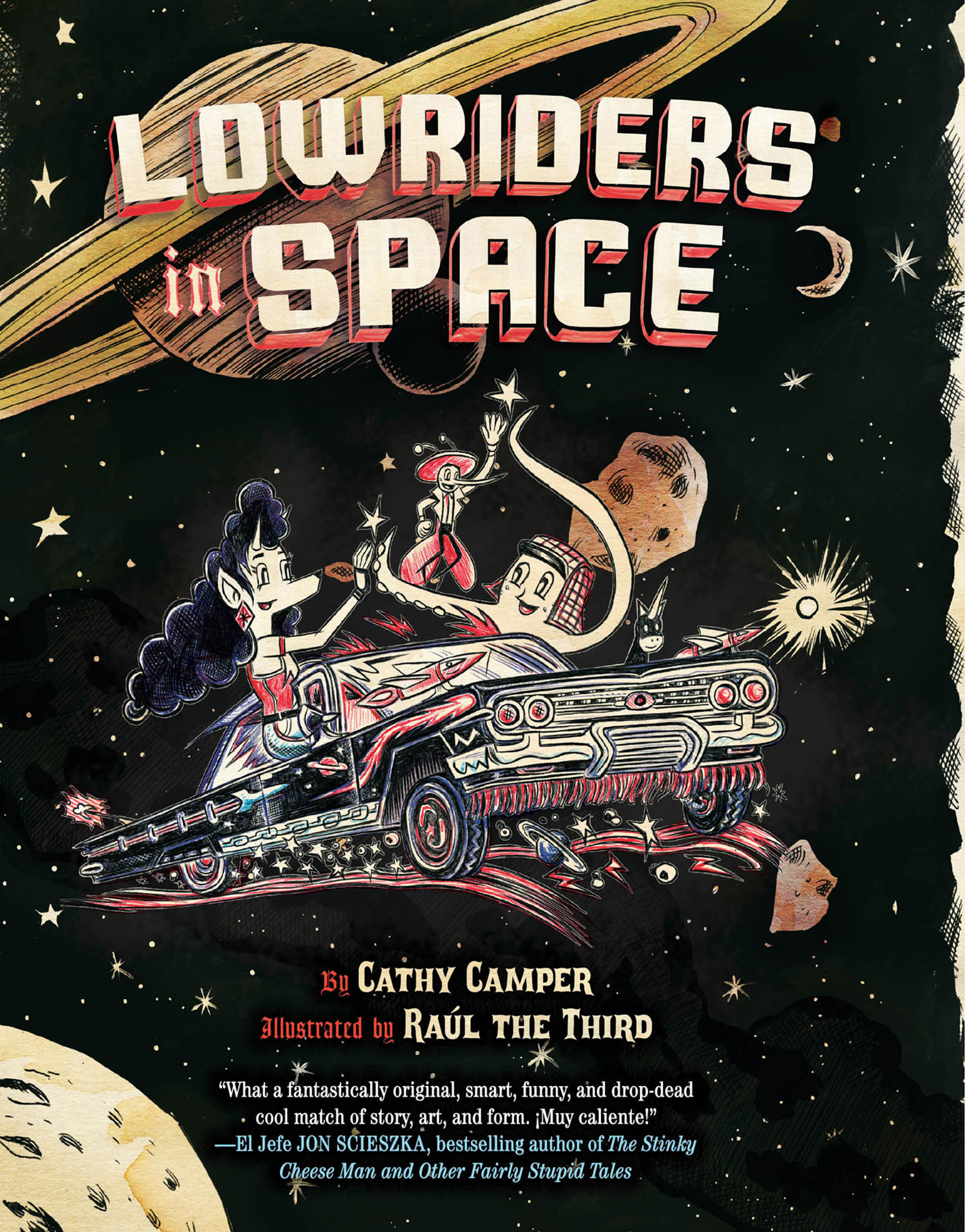 This image is the cover for the book Lowriders in Space