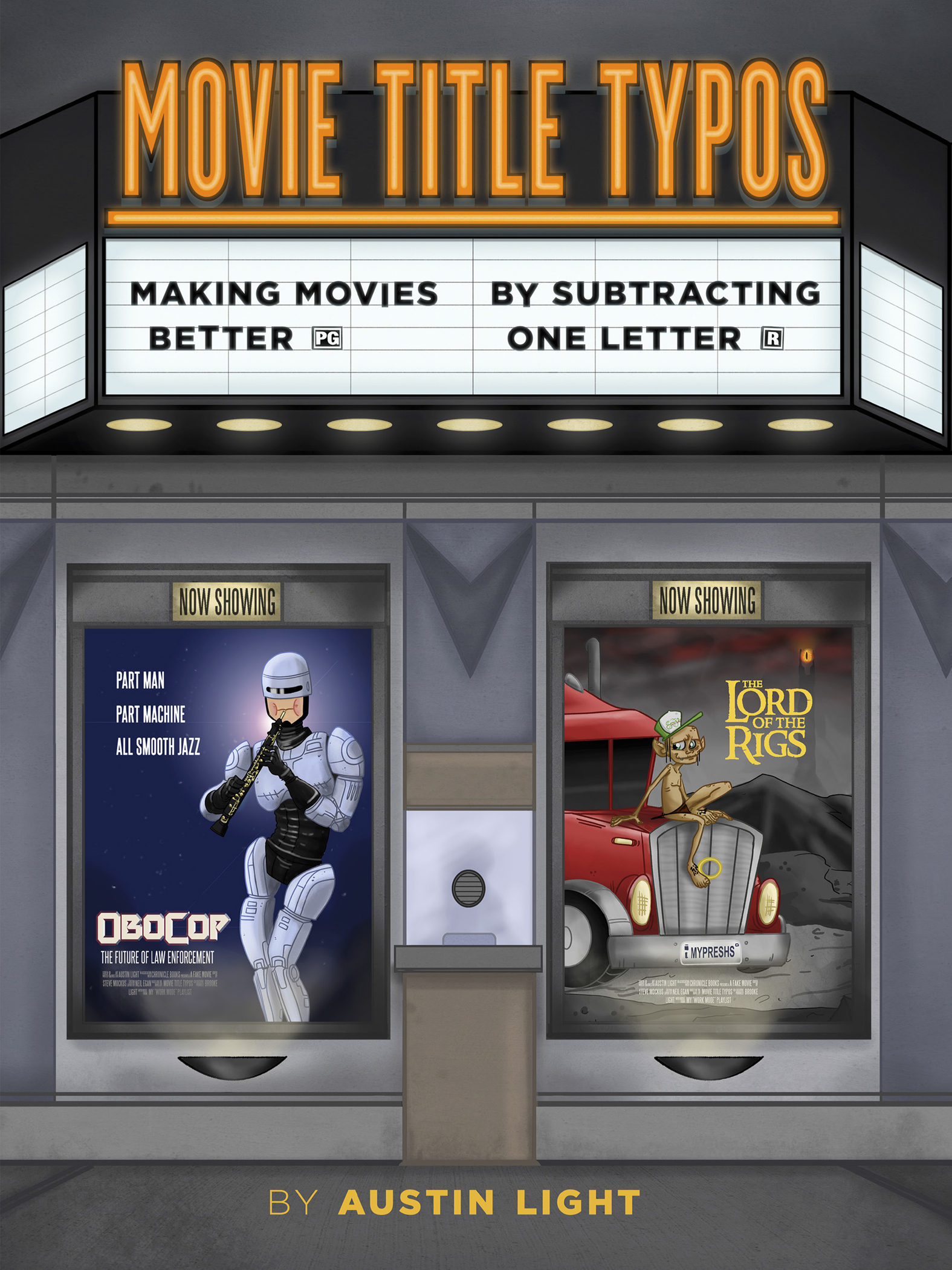 This image is the cover for the book Movie Title Typos