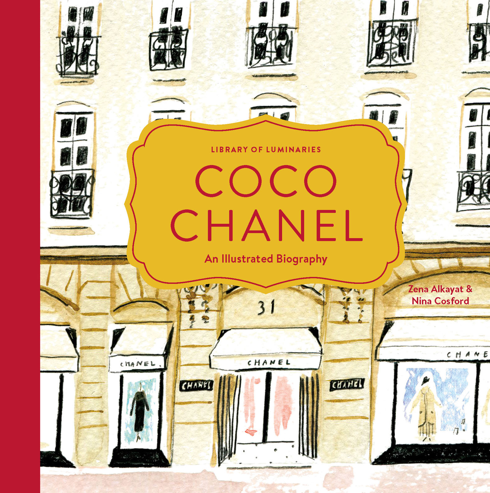 This image is the cover for the book Library of Luminaries: Coco Chanel, Library of Luminaries