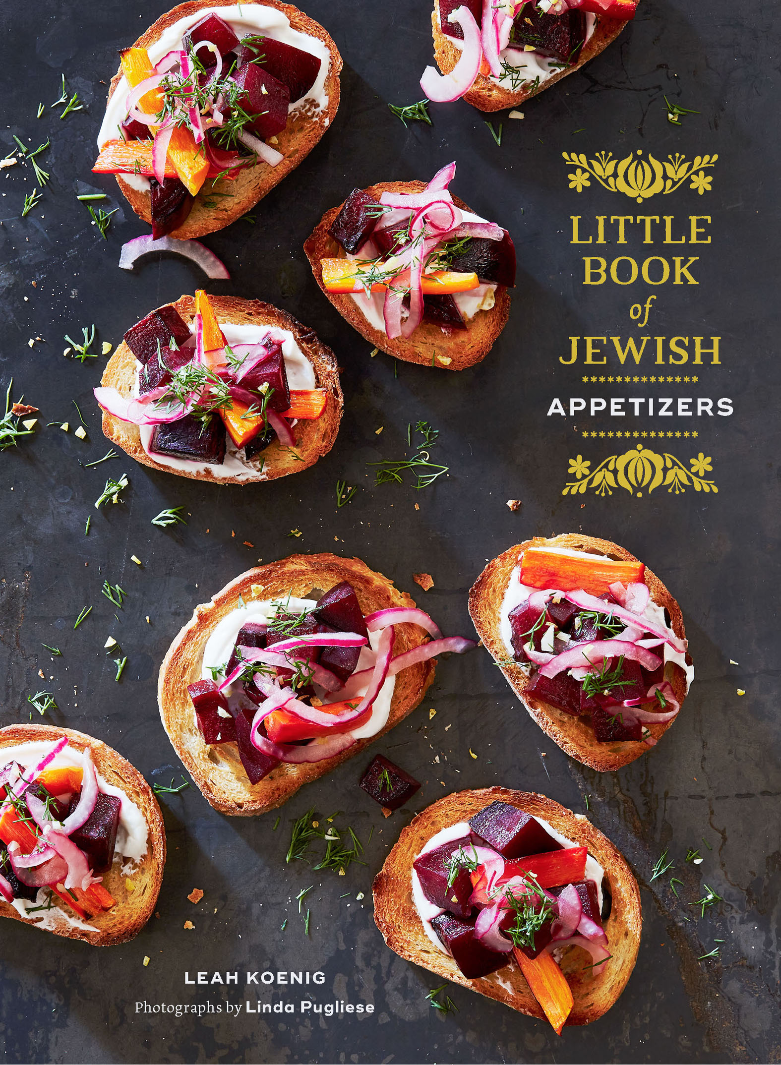 This image is the cover for the book Little Book of Jewish Appetizers