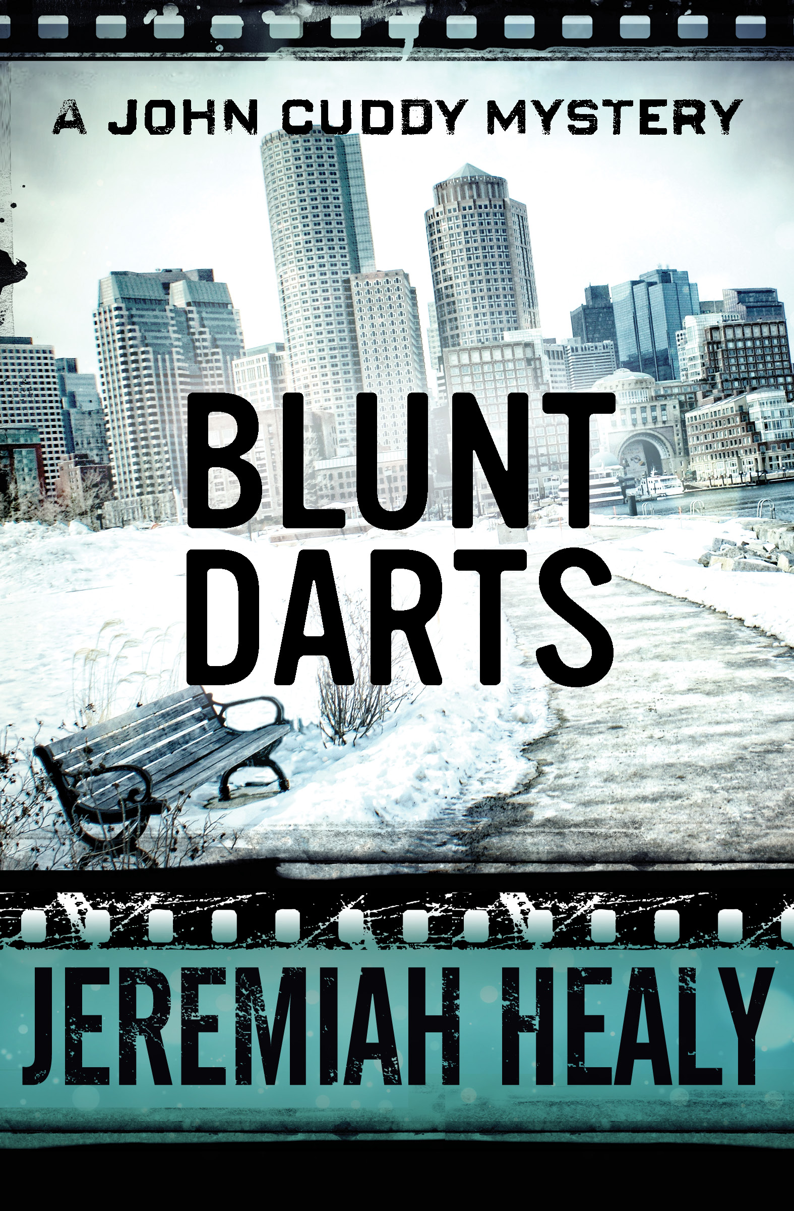 This image is the cover for the book Blunt Darts, The John Cuddy Mysteries