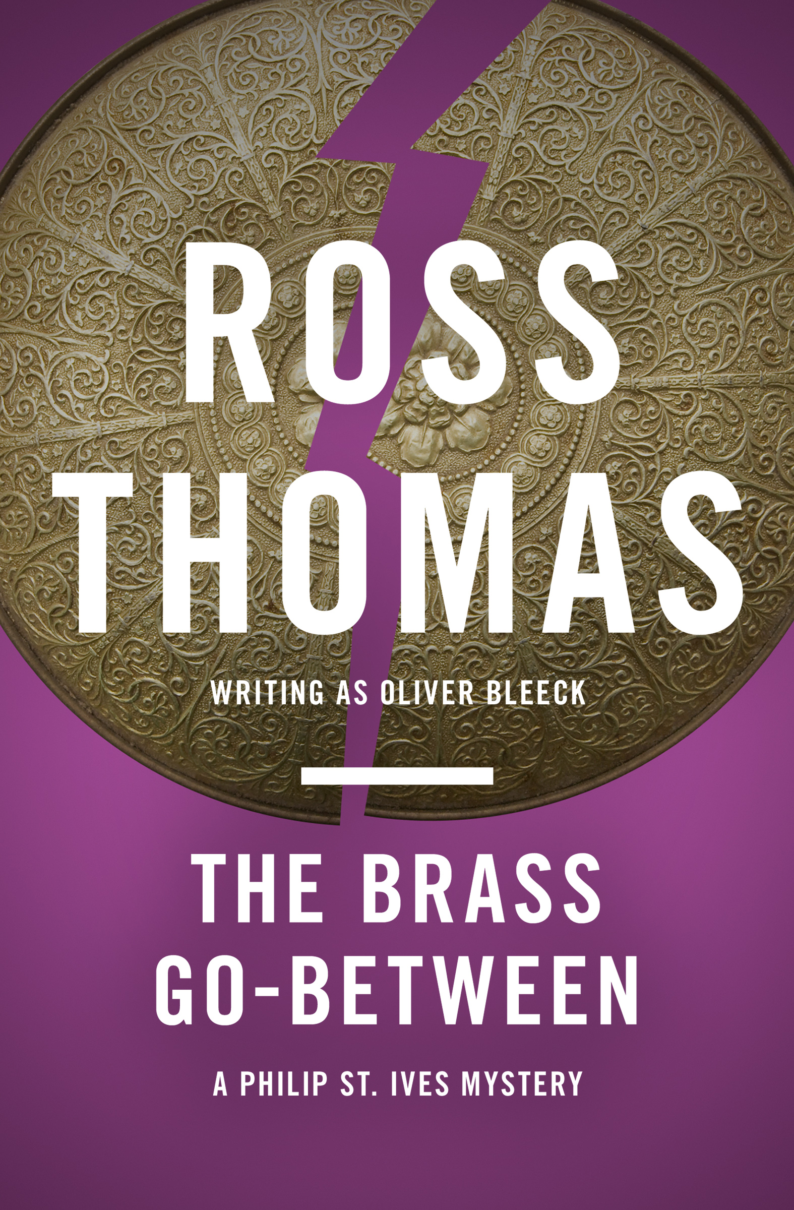 This image is the cover for the book Brass Go-Between, The Philip St. Ives Mysteries