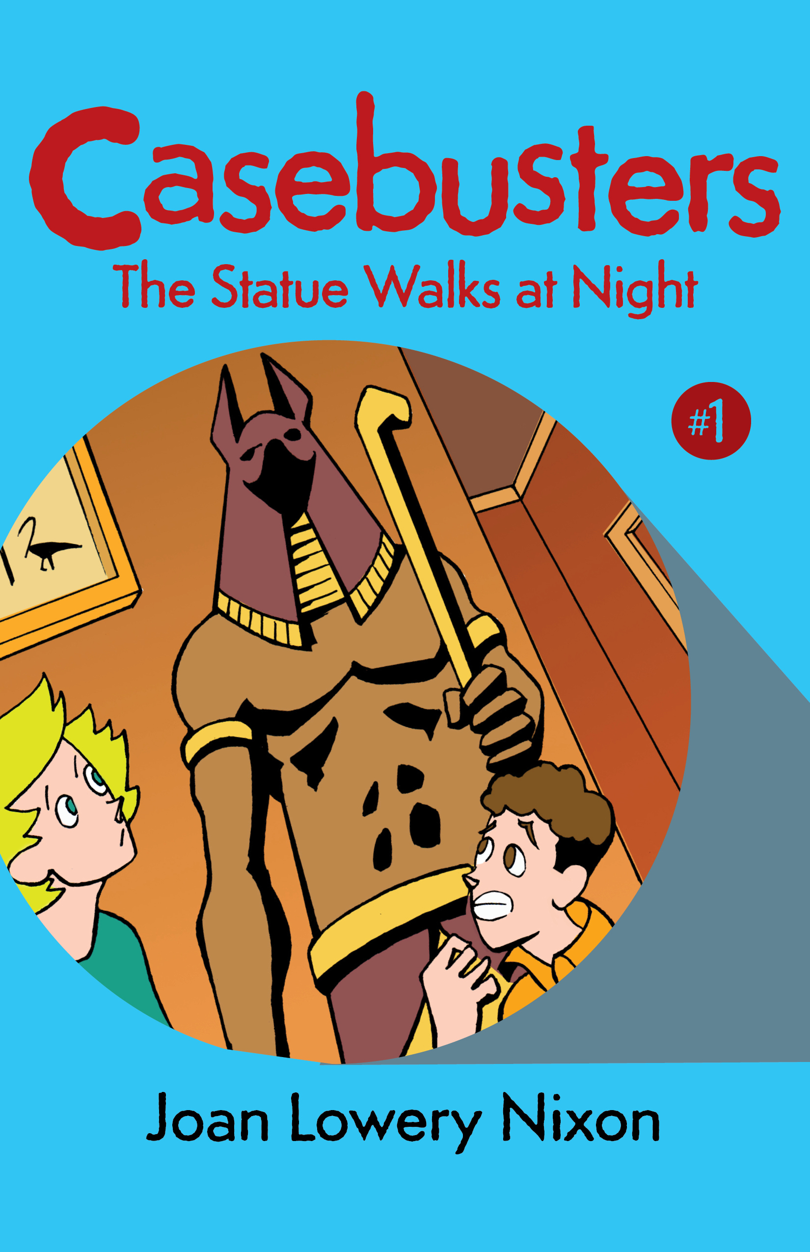 This image is the cover for the book Statue Walks at Night, Casebusters