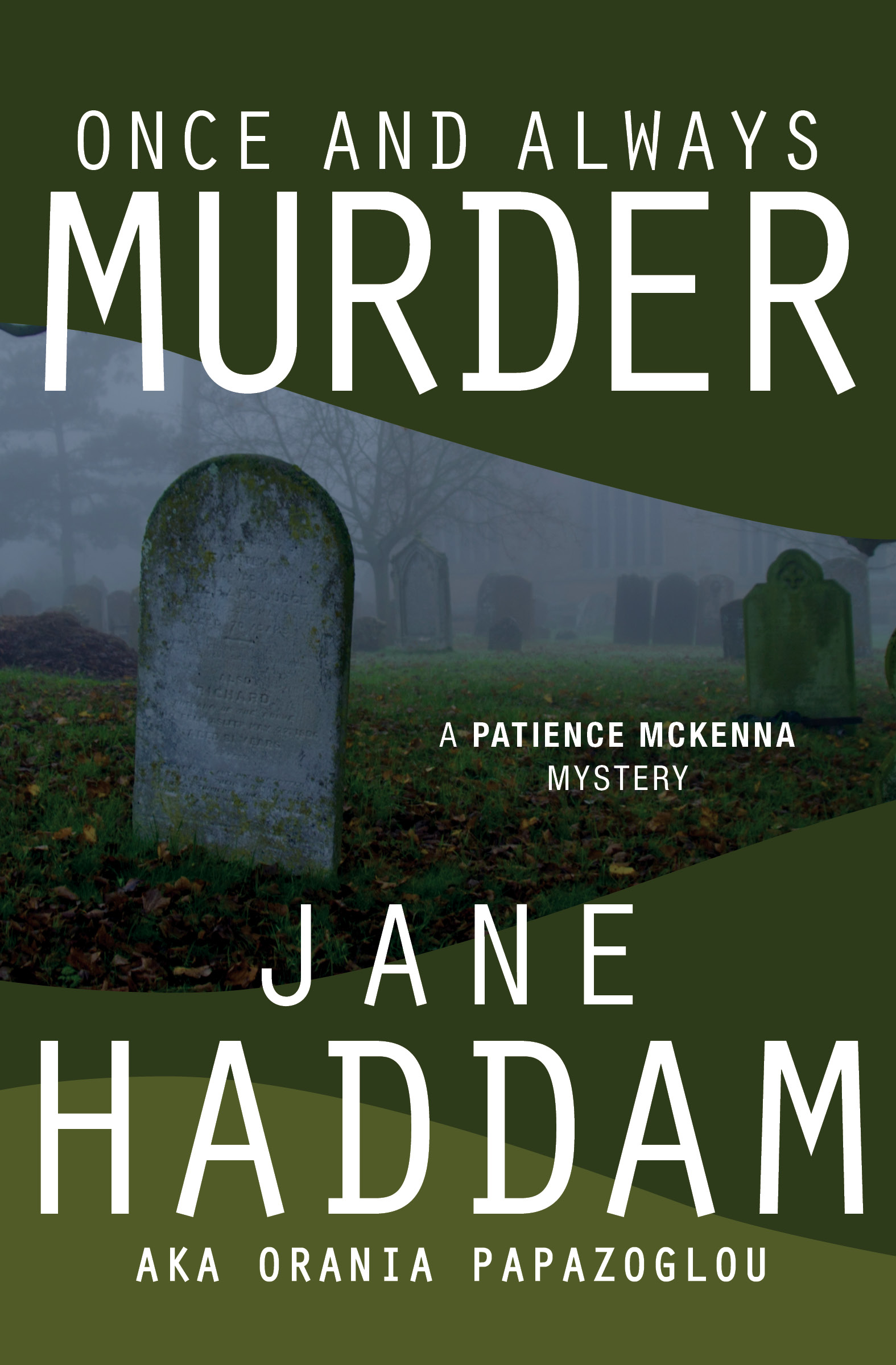 This image is the cover for the book Once and Always Murder, The Patience McKenna Mysteries