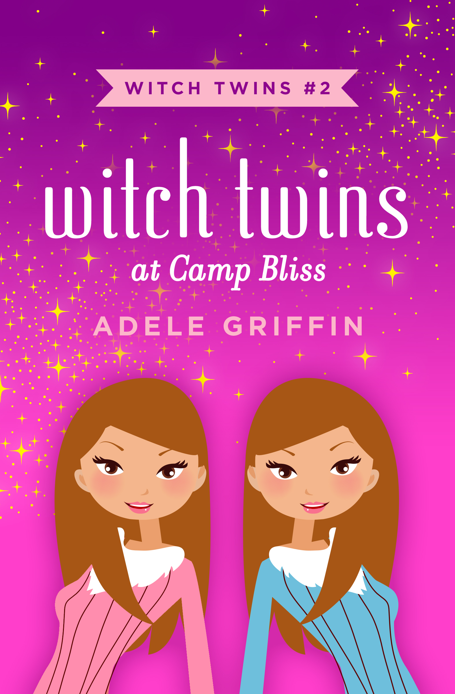 This image is the cover for the book Witch Twins at Camp Bliss, Witch Twins