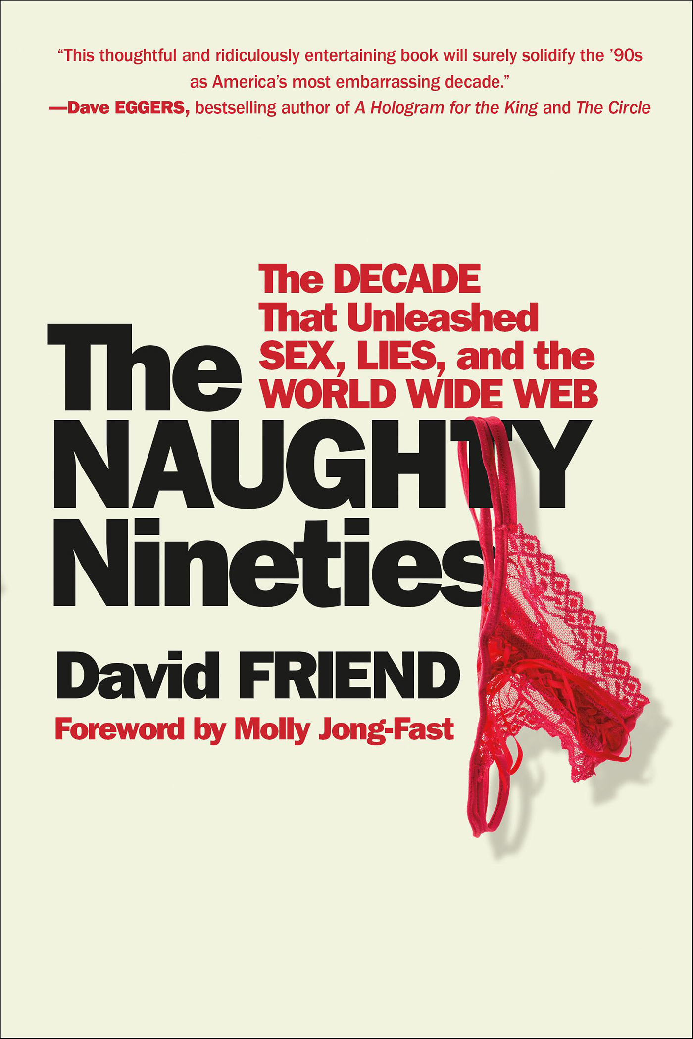 This image is the cover for the book Naughty Nineties