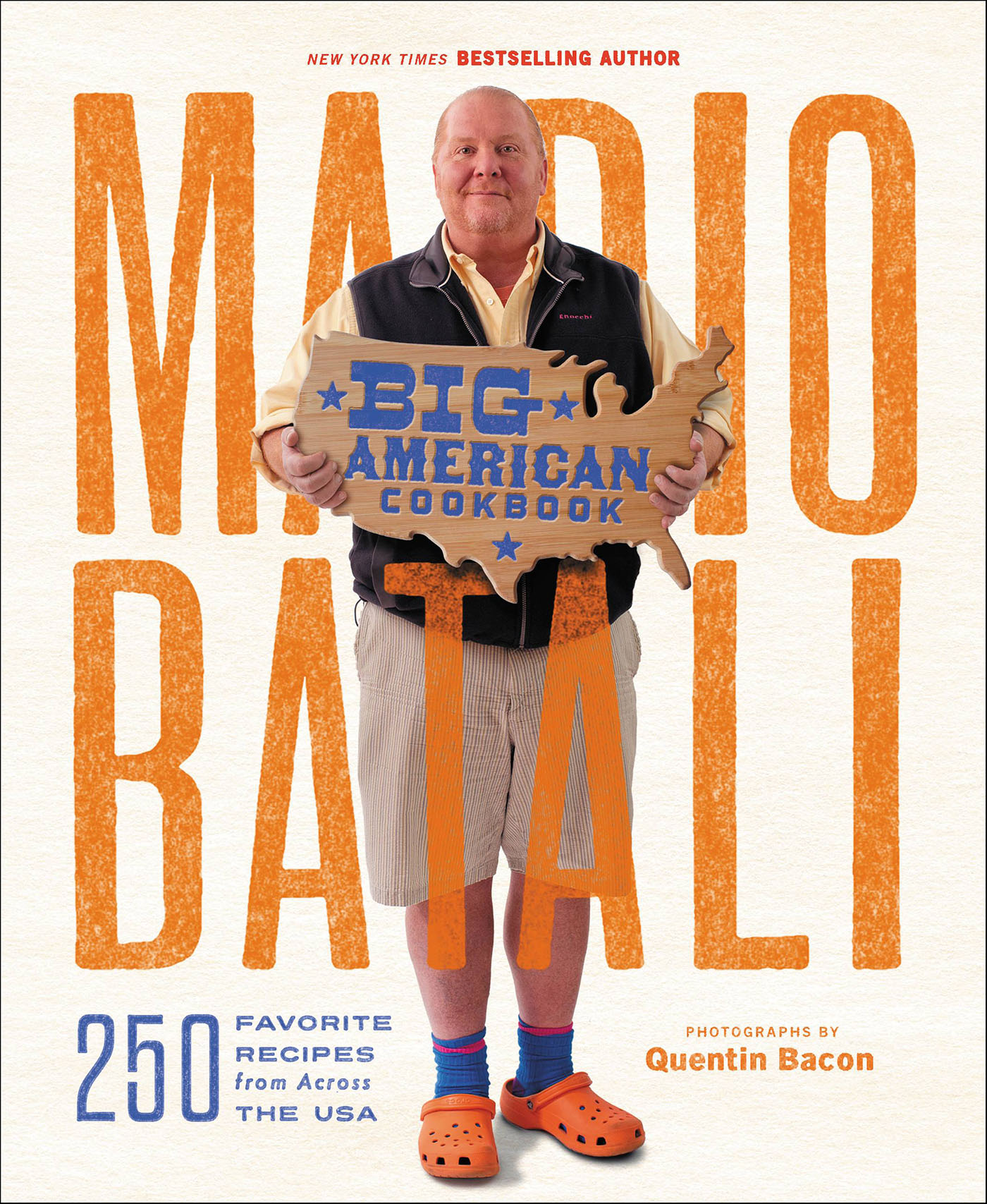 This image is the cover for the book Mario Batali--Big American Cookbook