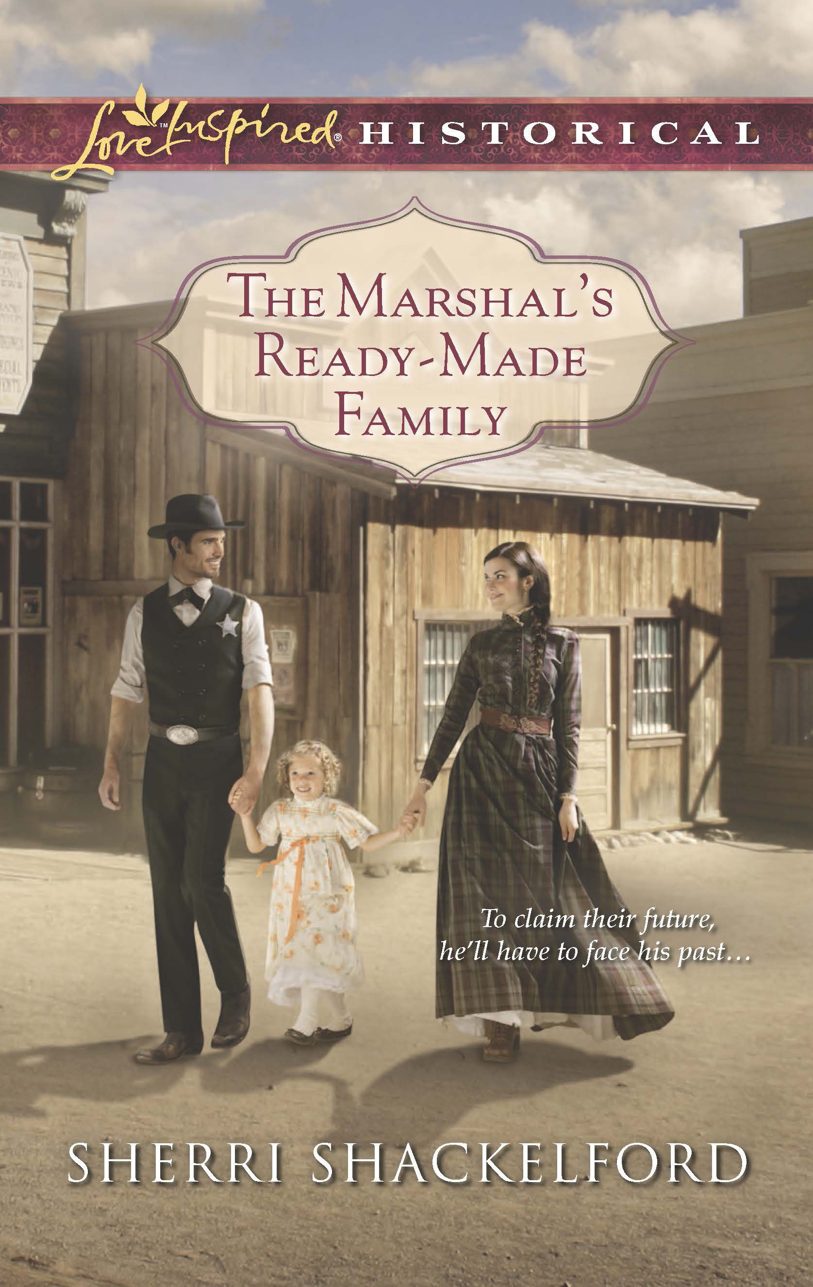 This image is the cover for the book Marshal's Ready-Made Family, Prairie Courtships