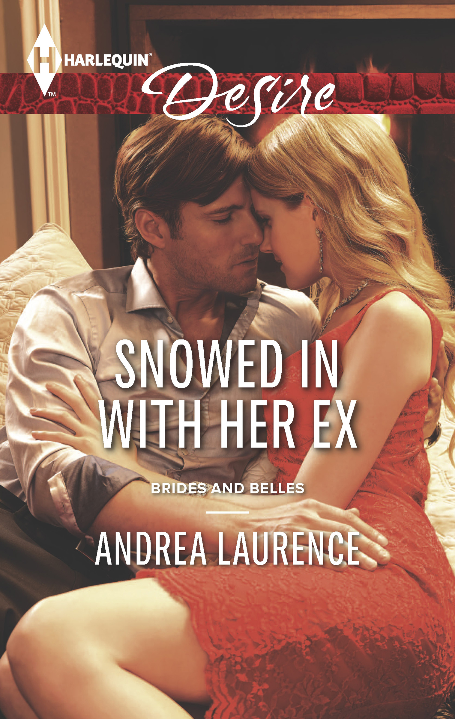 This image is the cover for the book Snowed In with Her Ex, Brides and Belles