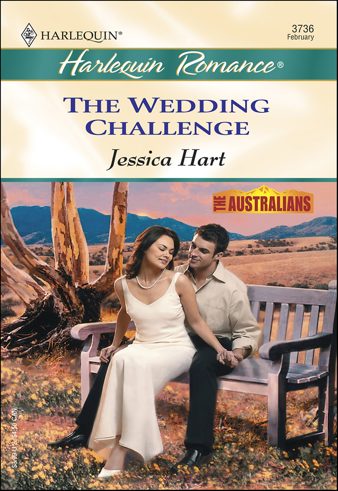 This image is the cover for the book Wedding Challenge, The Australians