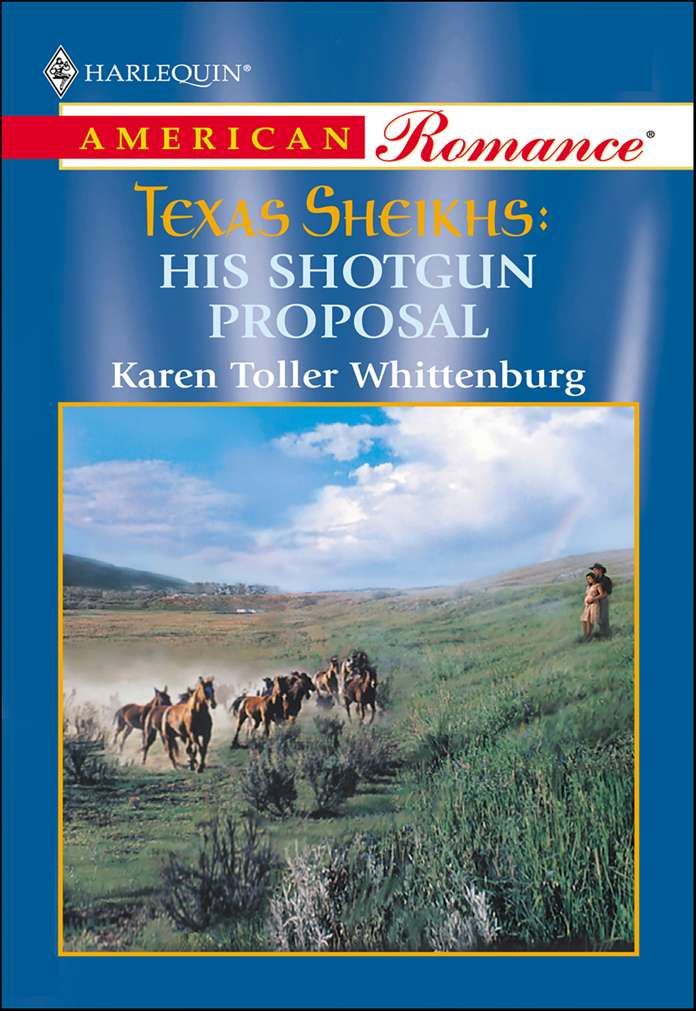 This image is the cover for the book Texas Sheikhs: His Shotgun Proposal, Texas Sheikhs