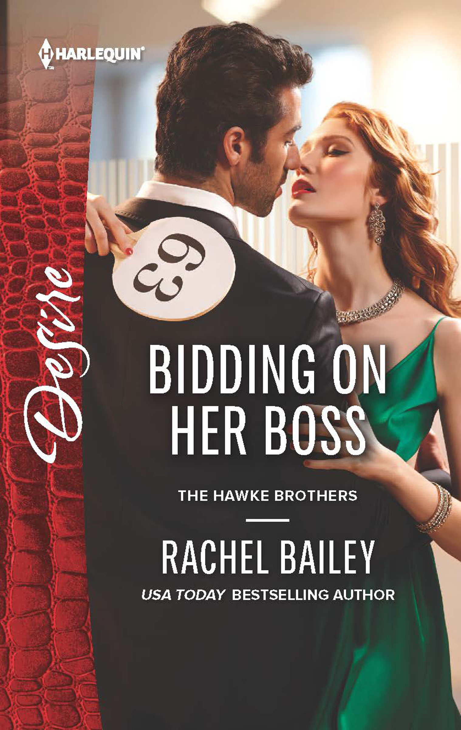 This image is the cover for the book Bidding on Her Boss, The Hawke Brothers