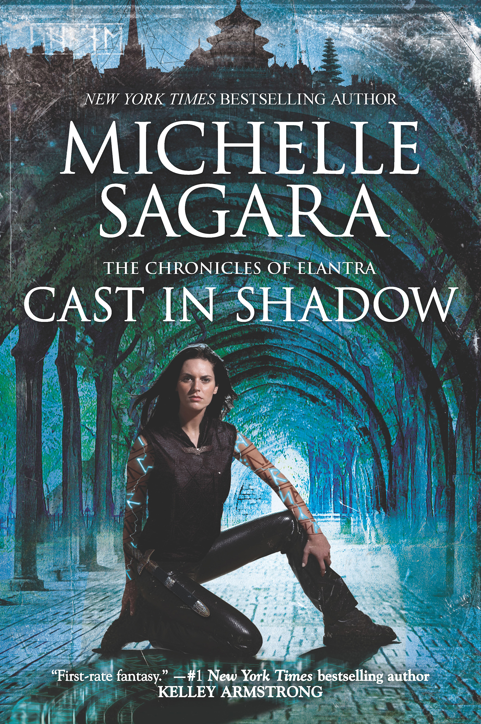 This image is the cover for the book Cast in Shadow, The Chronicles of Elantra