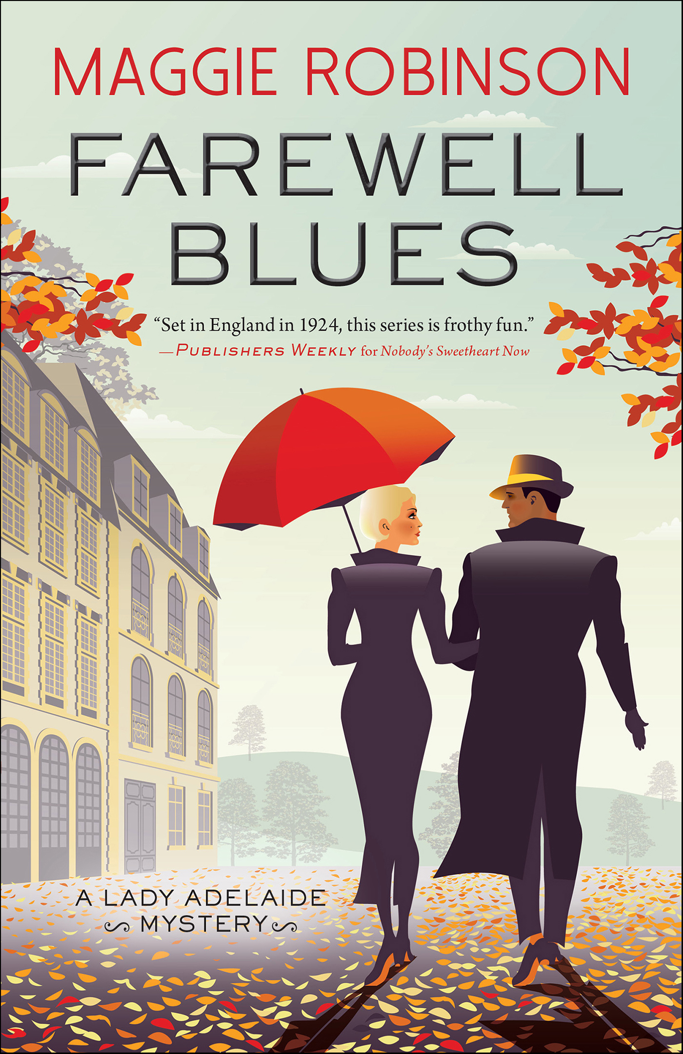 This image is the cover for the book Farewell Blues, Lady Adelaide Mysteries