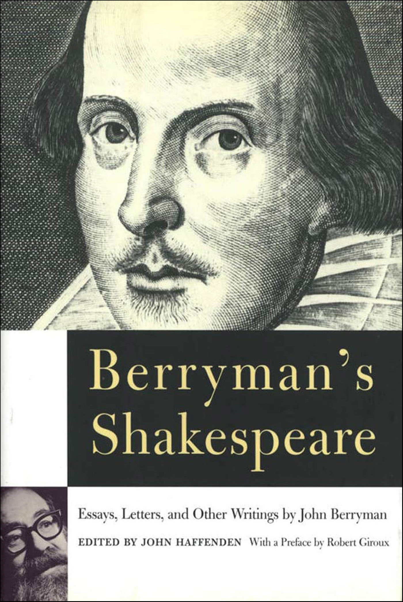 This image is the cover for the book Berryman's Shakespeare