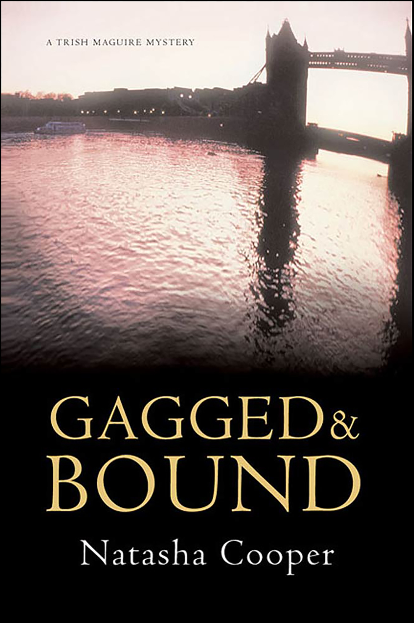This image is the cover for the book Gagged & Bound, Trish Maguire Mysteries