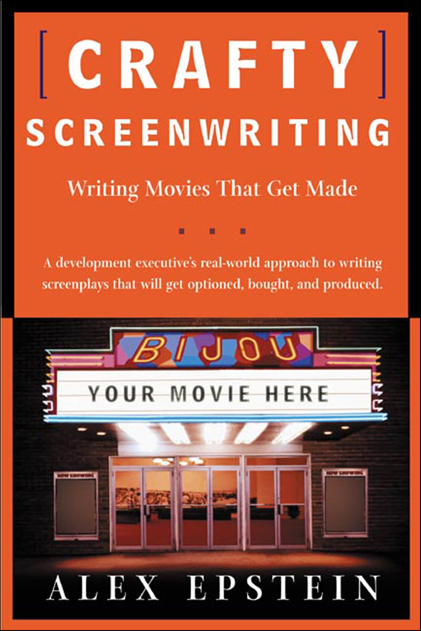 This image is the cover for the book Crafty Screenwriting