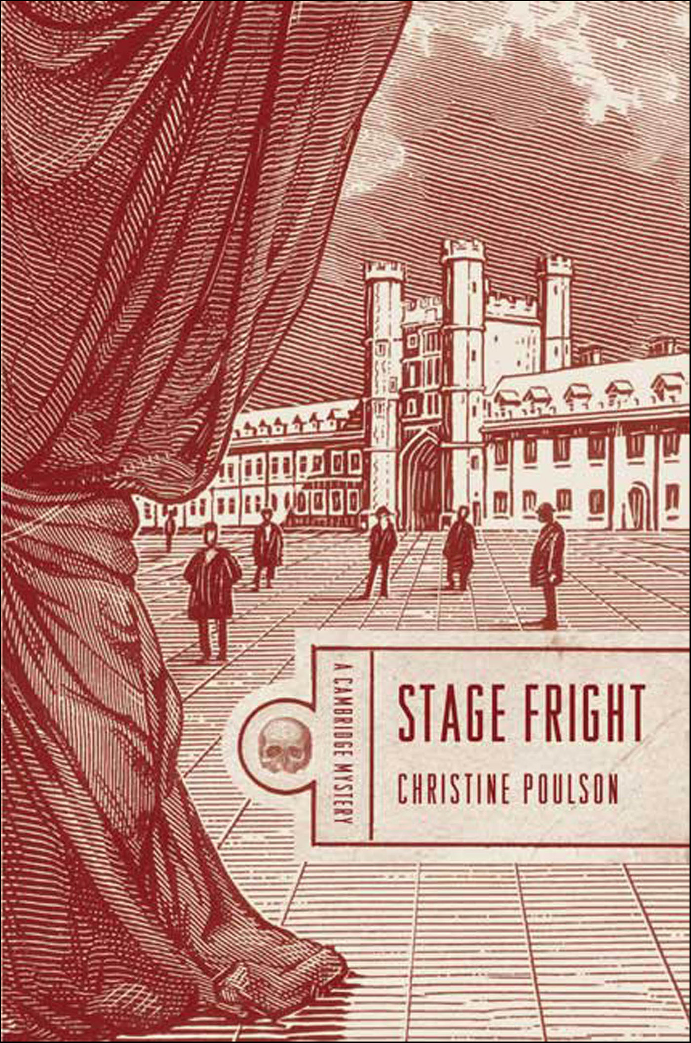 This image is the cover for the book Stage Fright, Cambridge Mysteries
