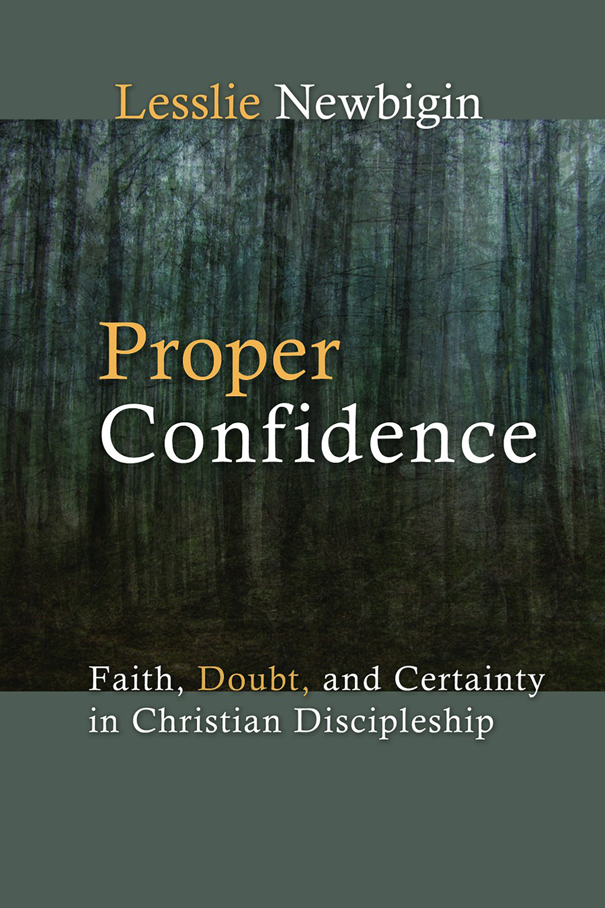 This image is the cover for the book Proper Confidence