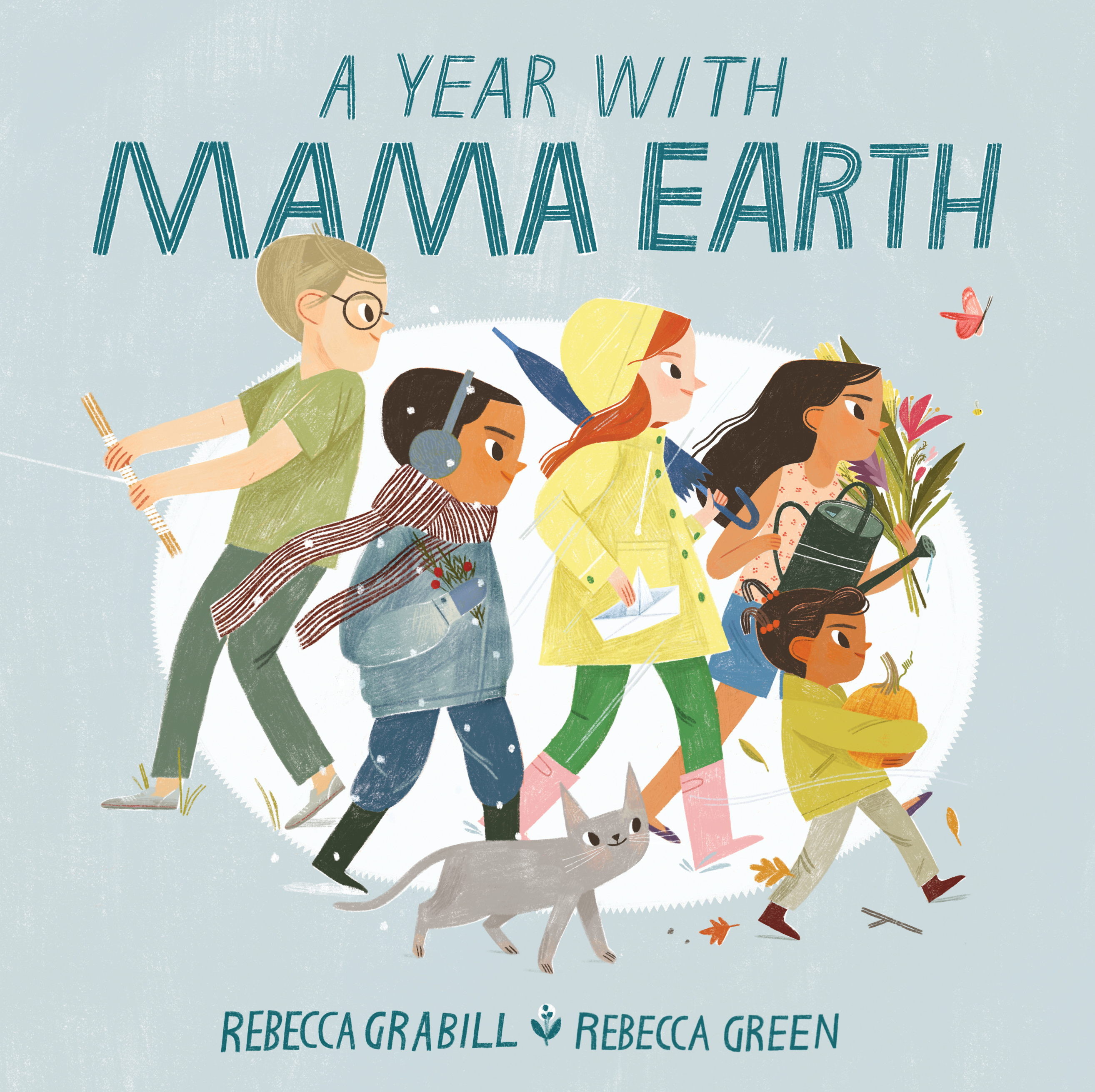This image is the cover for the book A Year with Mama Earth