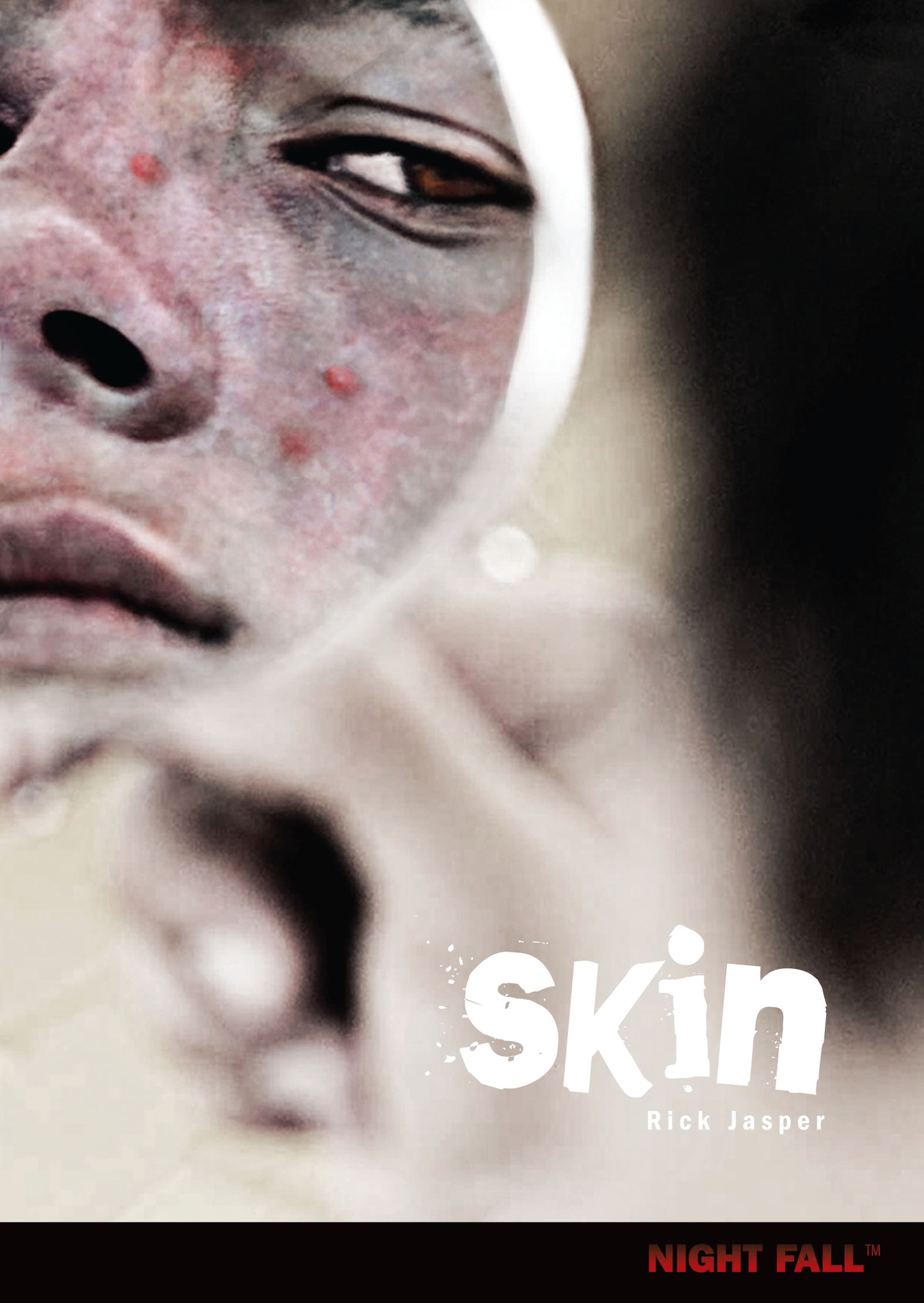 This image is the cover for the book Skin, Night Fall