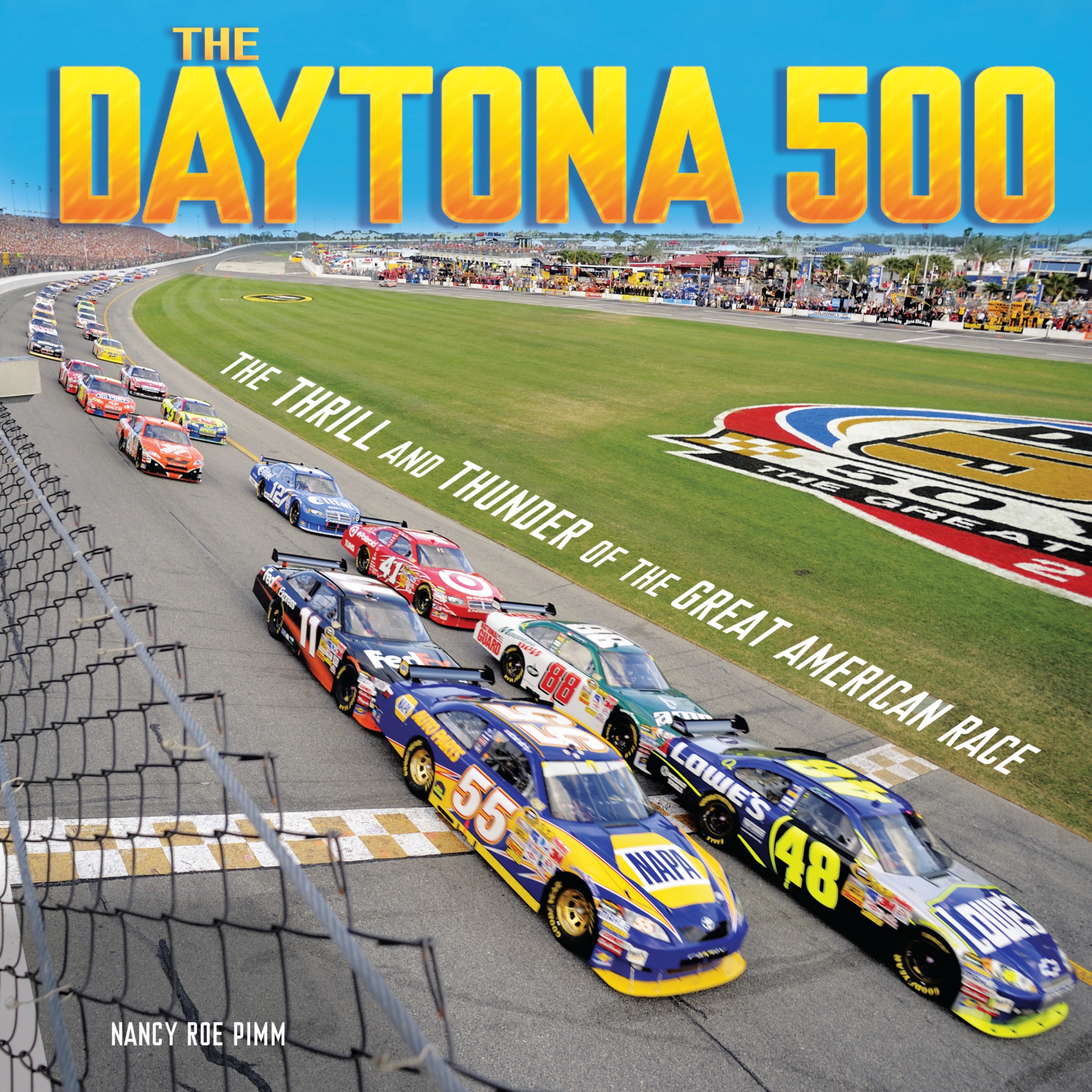 This image is the cover for the book Daytona 500, Spectacular Sports