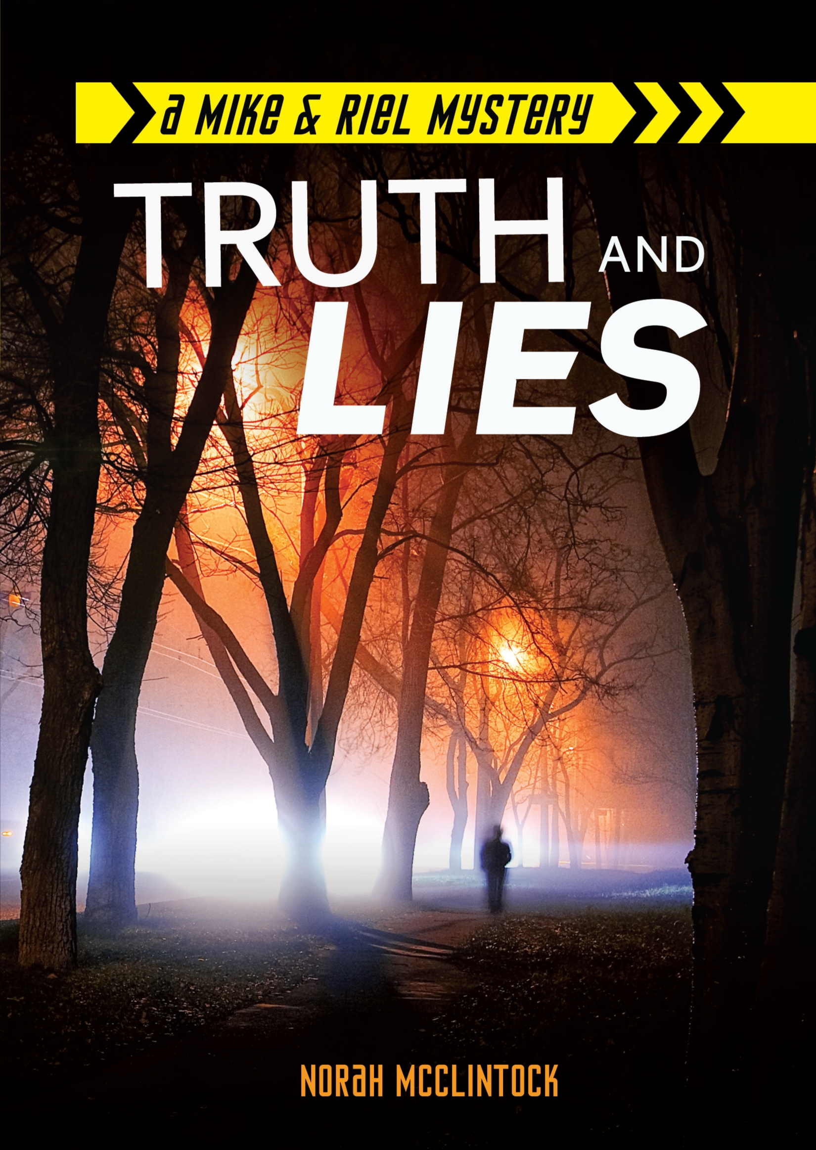 This image is the cover for the book Truth and Lies, Mike & Riel Mysteries