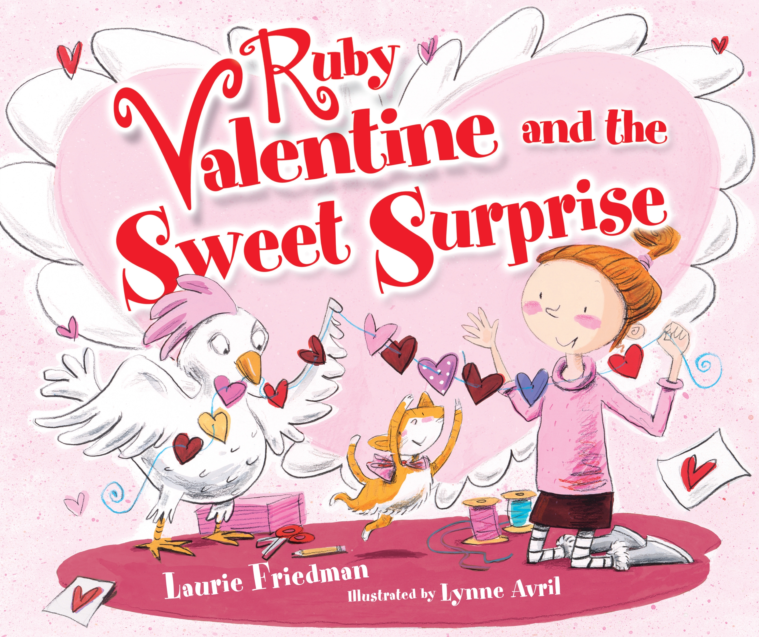 This image is the cover for the book Ruby Valentine and Sweet Surprise, Ruby Valentine