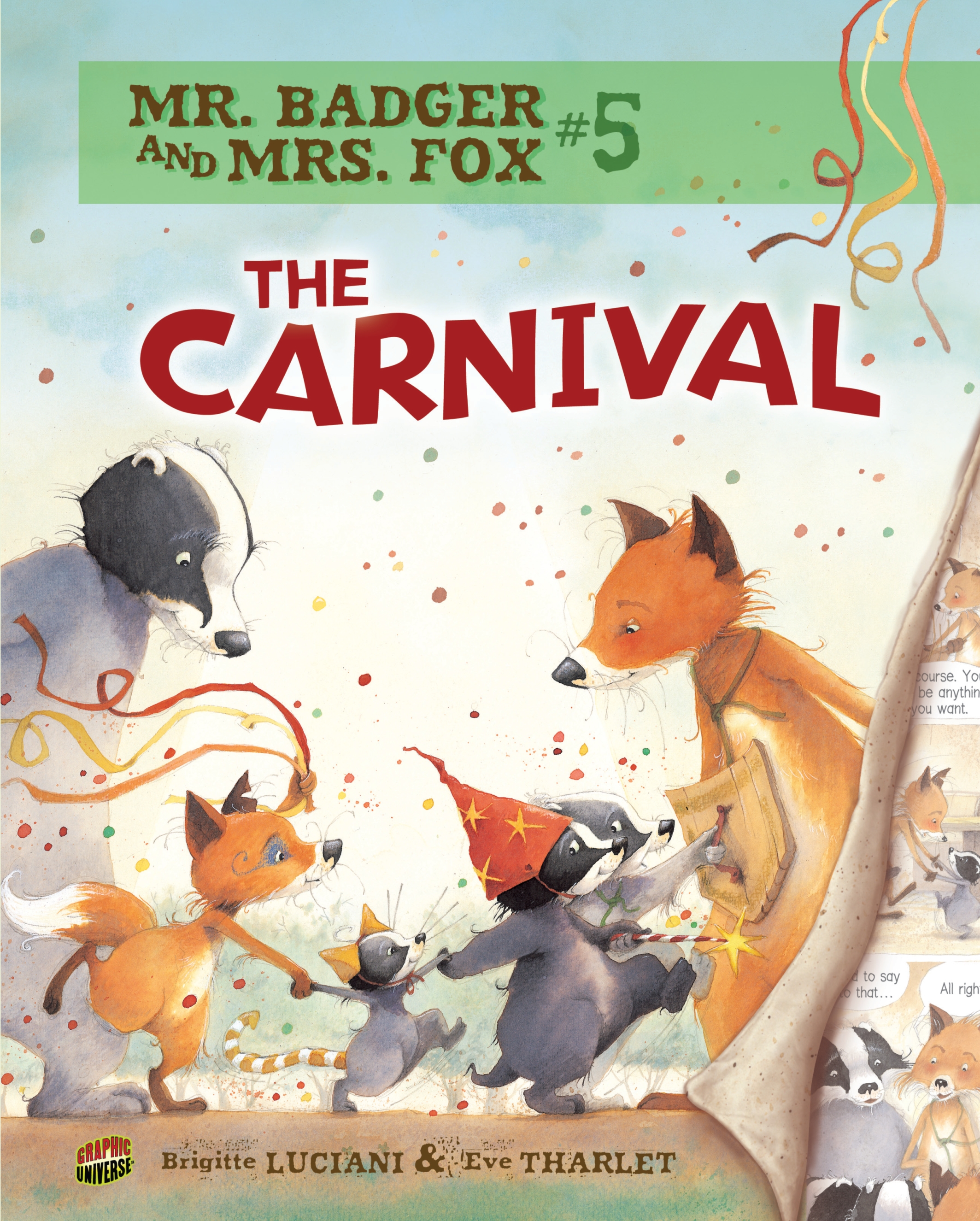 This image is the cover for the book Carnival, Mr. Badger and Mrs. Fox