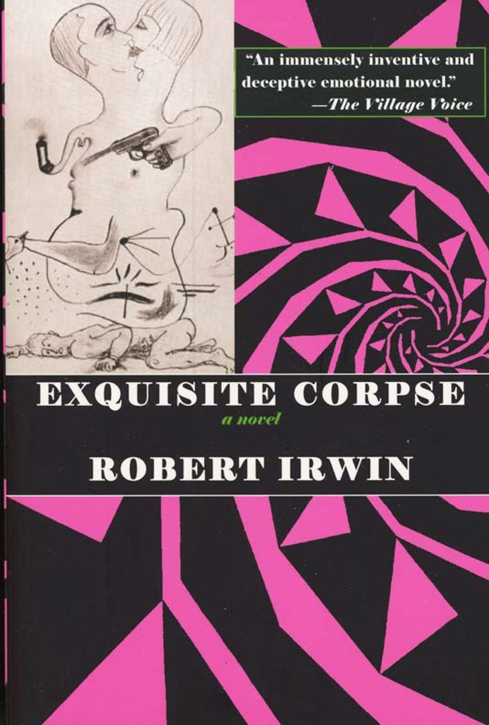 This image is the cover for the book Exquisite Corpse