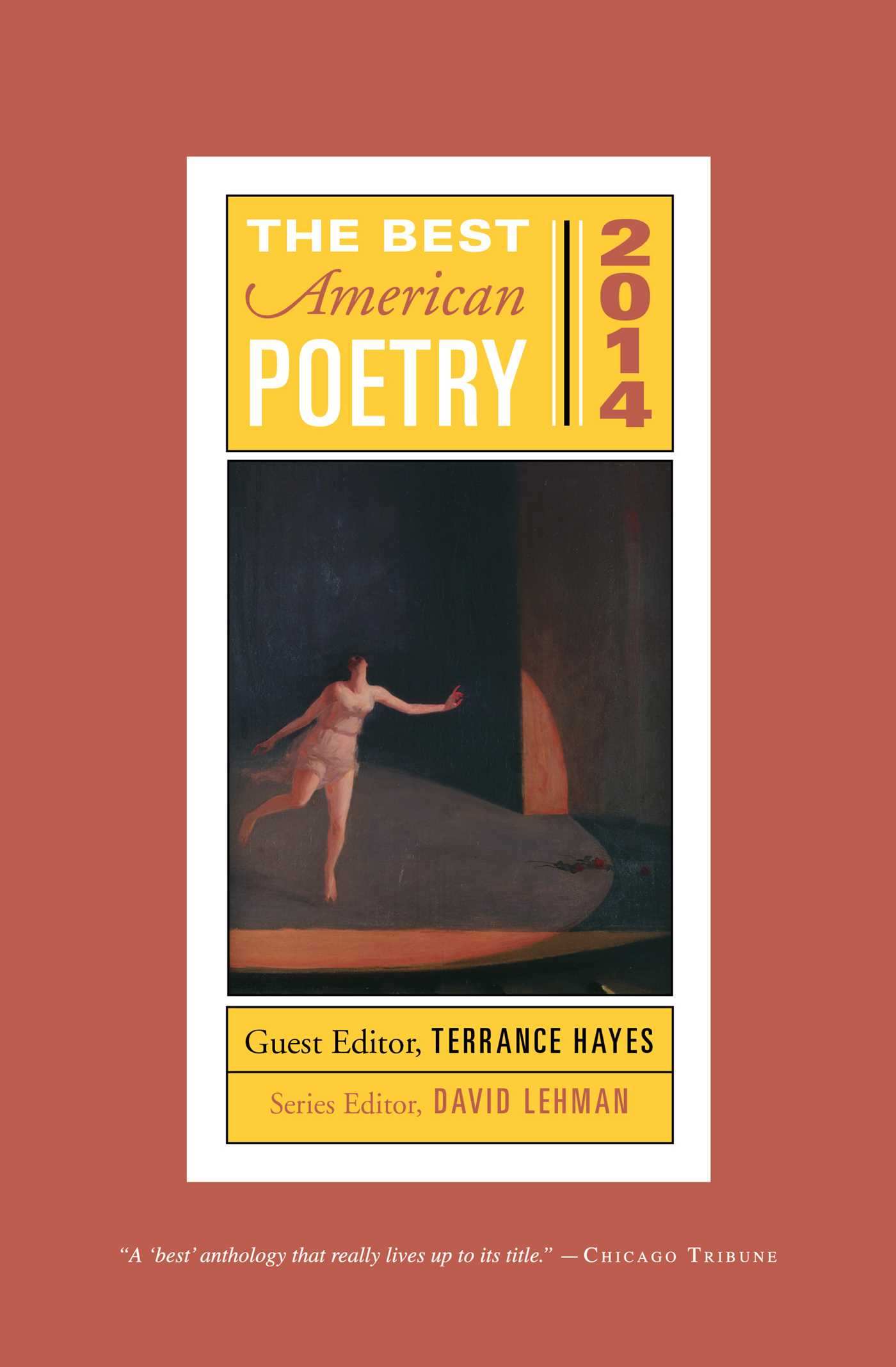 This image is the cover for the book Best American Poetry 2014, The Best American Poetry Series