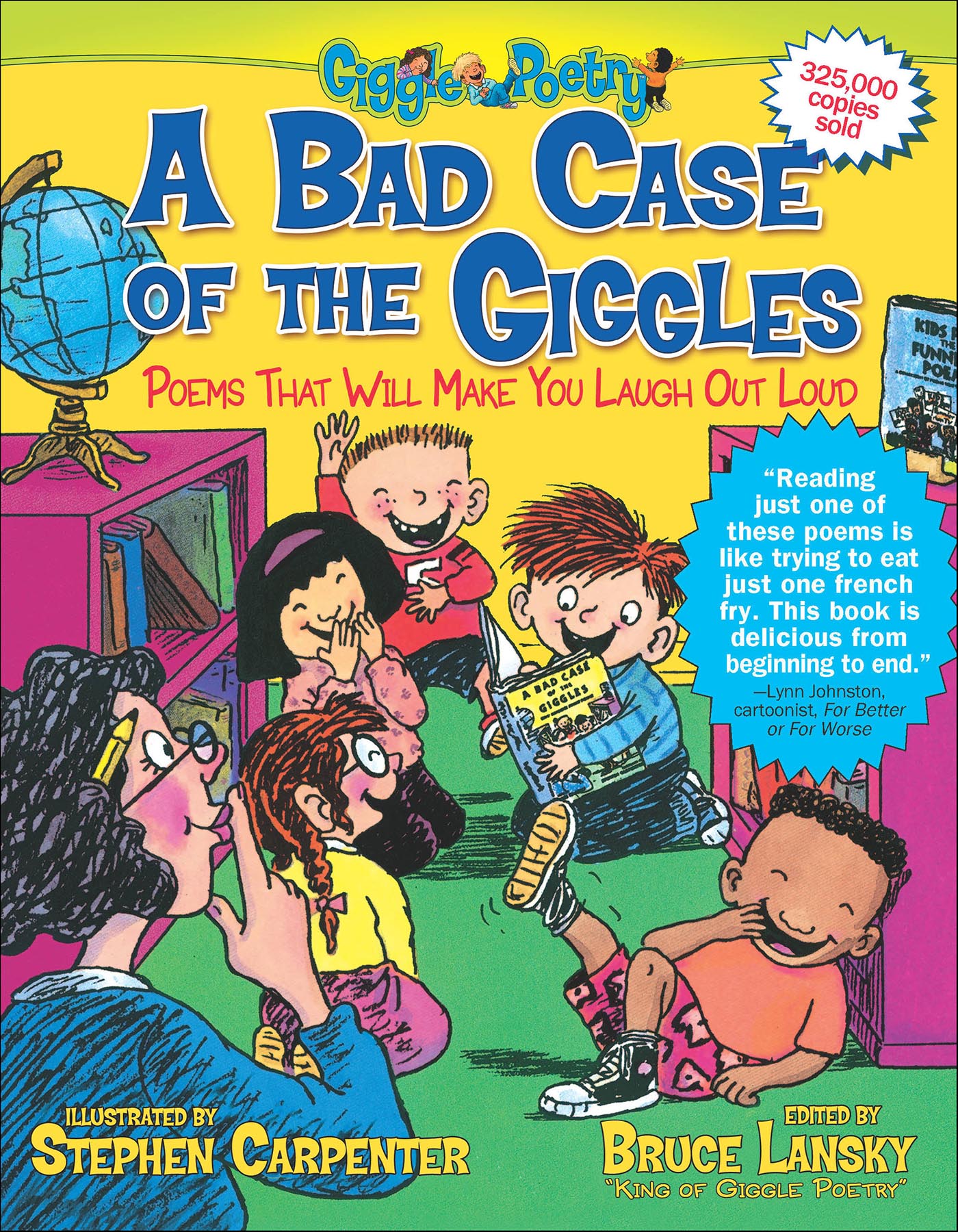 This image is the cover for the book A Bad Case of the Giggles, Giggle Poetry