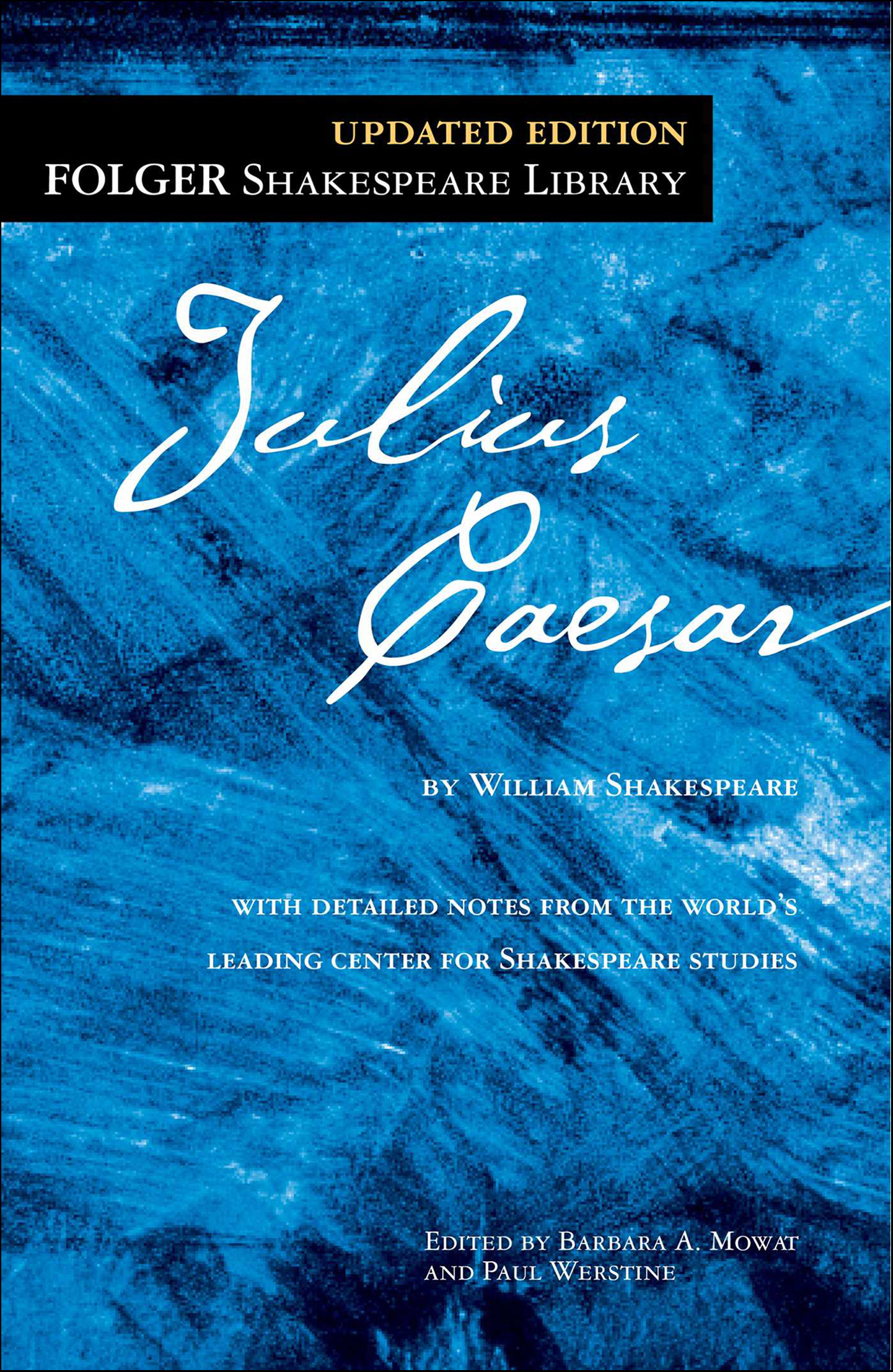 This image is the cover for the book Julius Caesar, Folger Shakespeare Library
